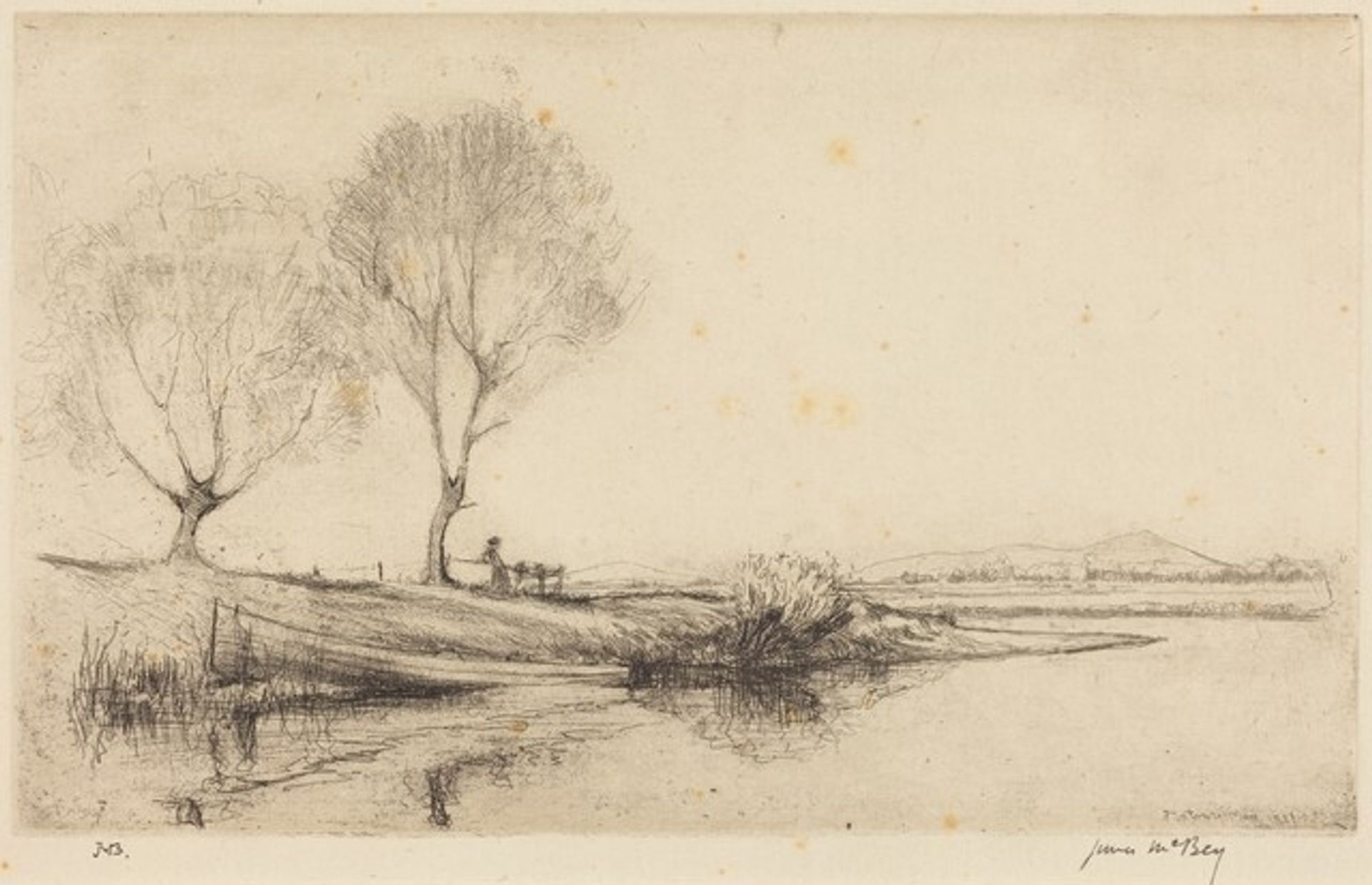 Early Morning, Fintray by James McBey