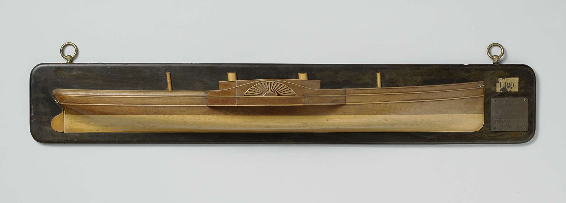 Half Model of a Paddle Steamer by Koninklijke Fabriek voor Stoom- en andere Werktuigen