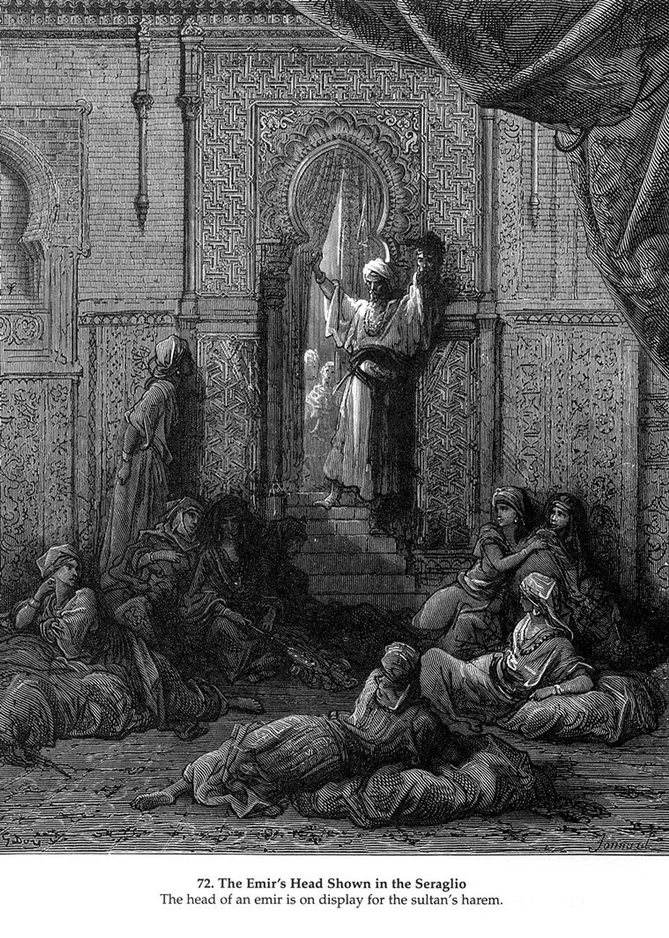The Emir's Head Shown in the Seraglio by Gustave Dore