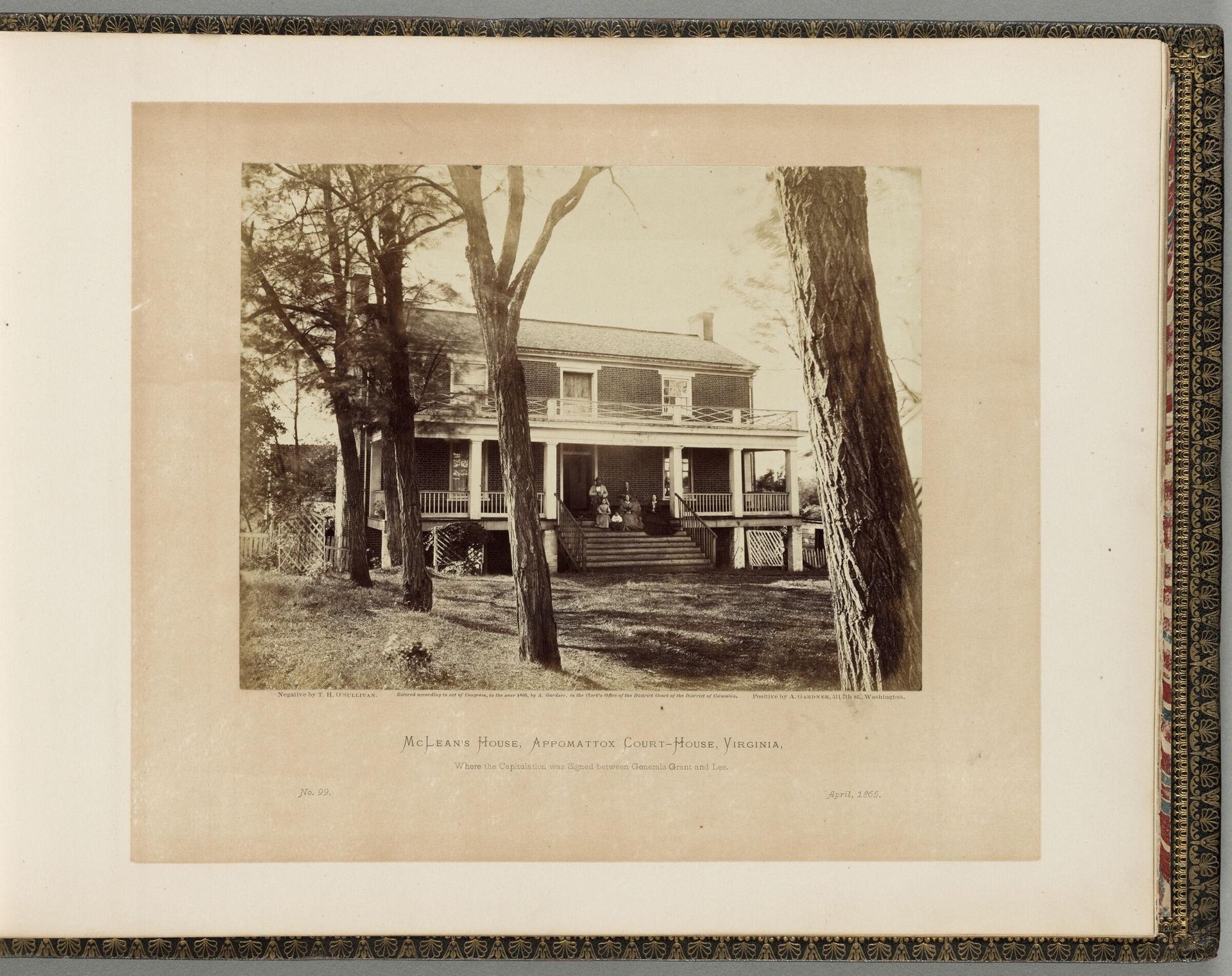 McLean's House, Appomattox Court-House, Virginia, Where the Capitulation Was Signed Between Generals Grant and Lee by Timothy H. O'Sullivan