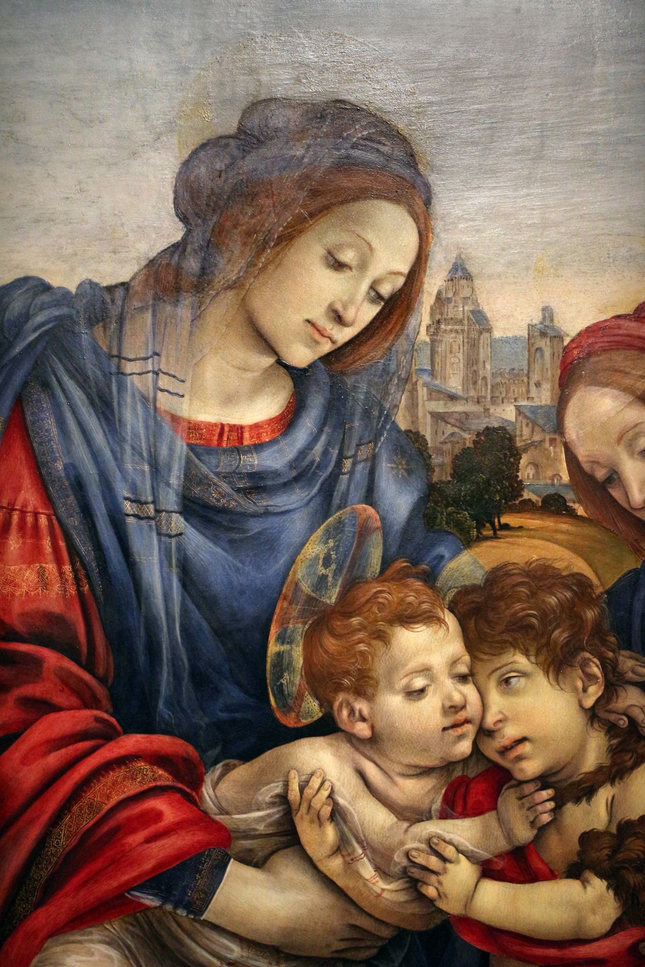Sacra Famiglia coi Ss. Giovanni Battista e Margherita (detail) by Filippino Lippi
