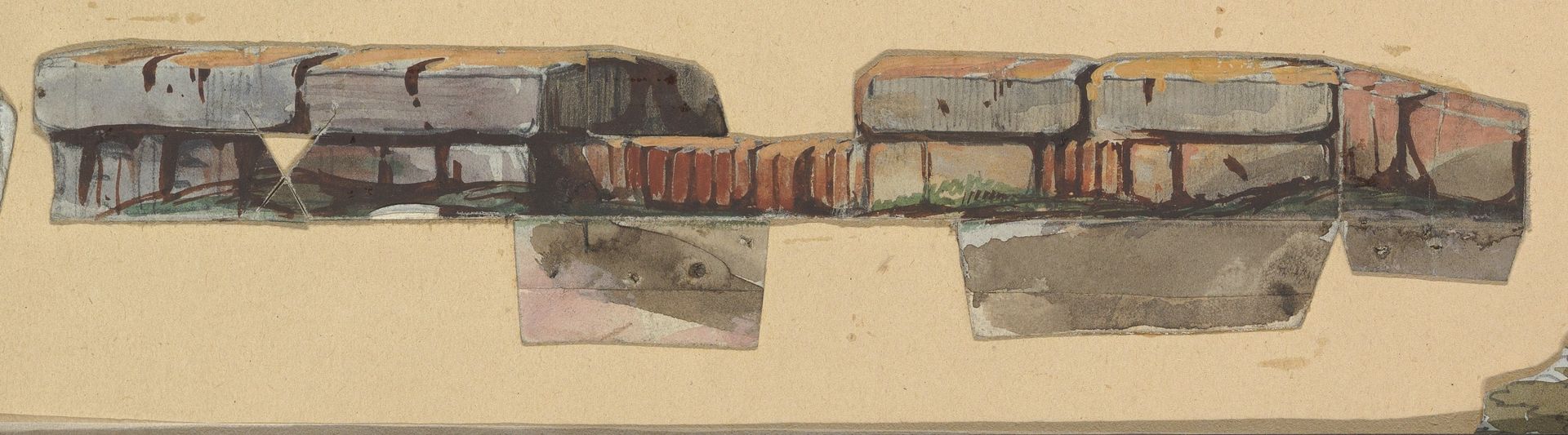 Design for a Stage Set by Eugène Cicéri