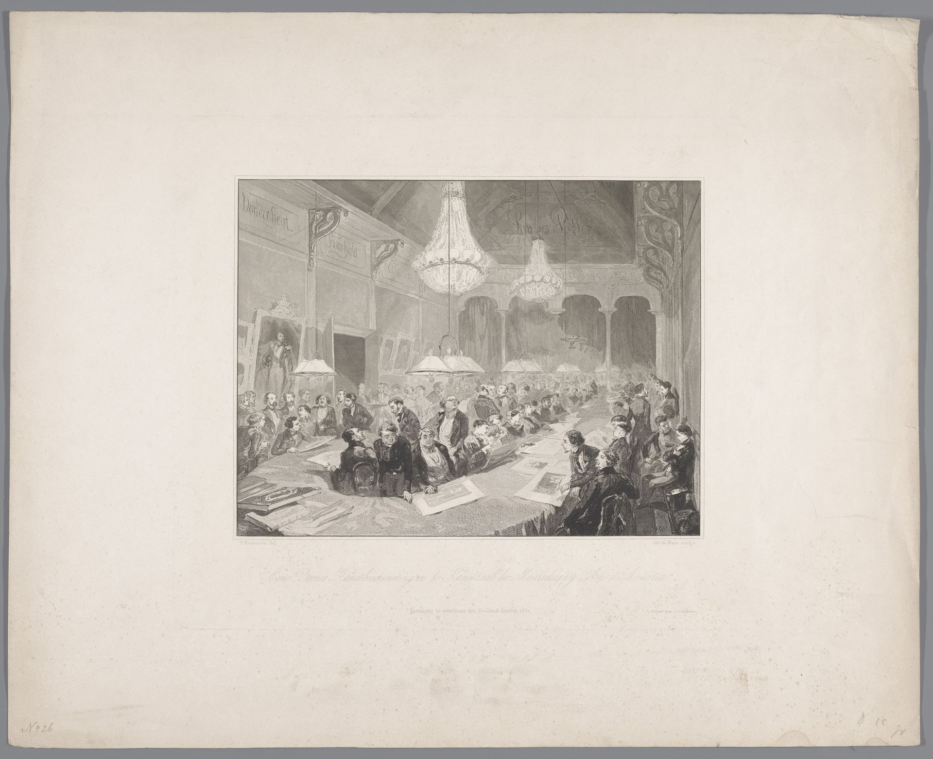 Kunstbeschouwing in Arti et Amicitiae in Amsterdam by Johannes de Mare