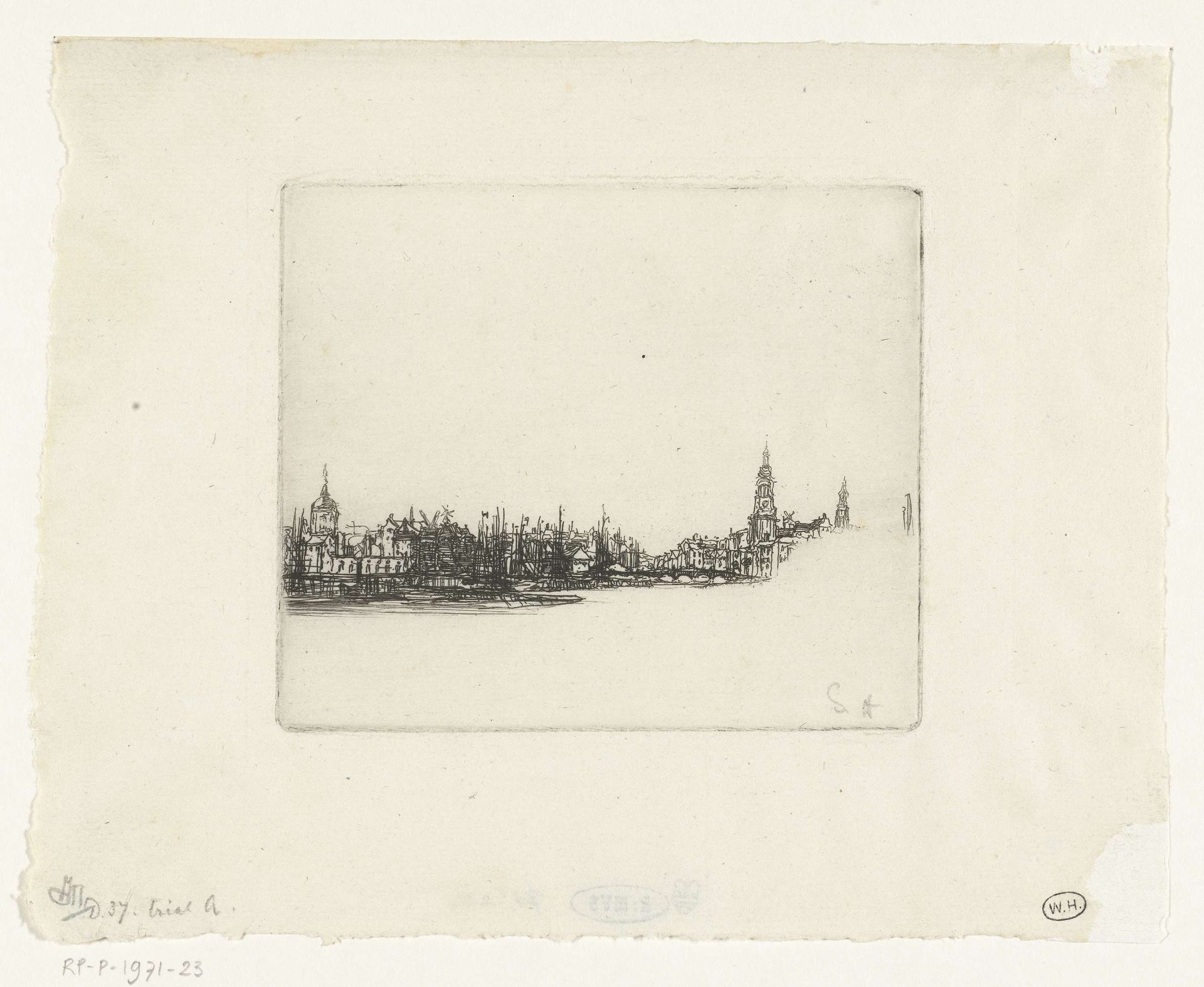 Gezicht op Amsterdam by Sir Francis Seymour Haden
