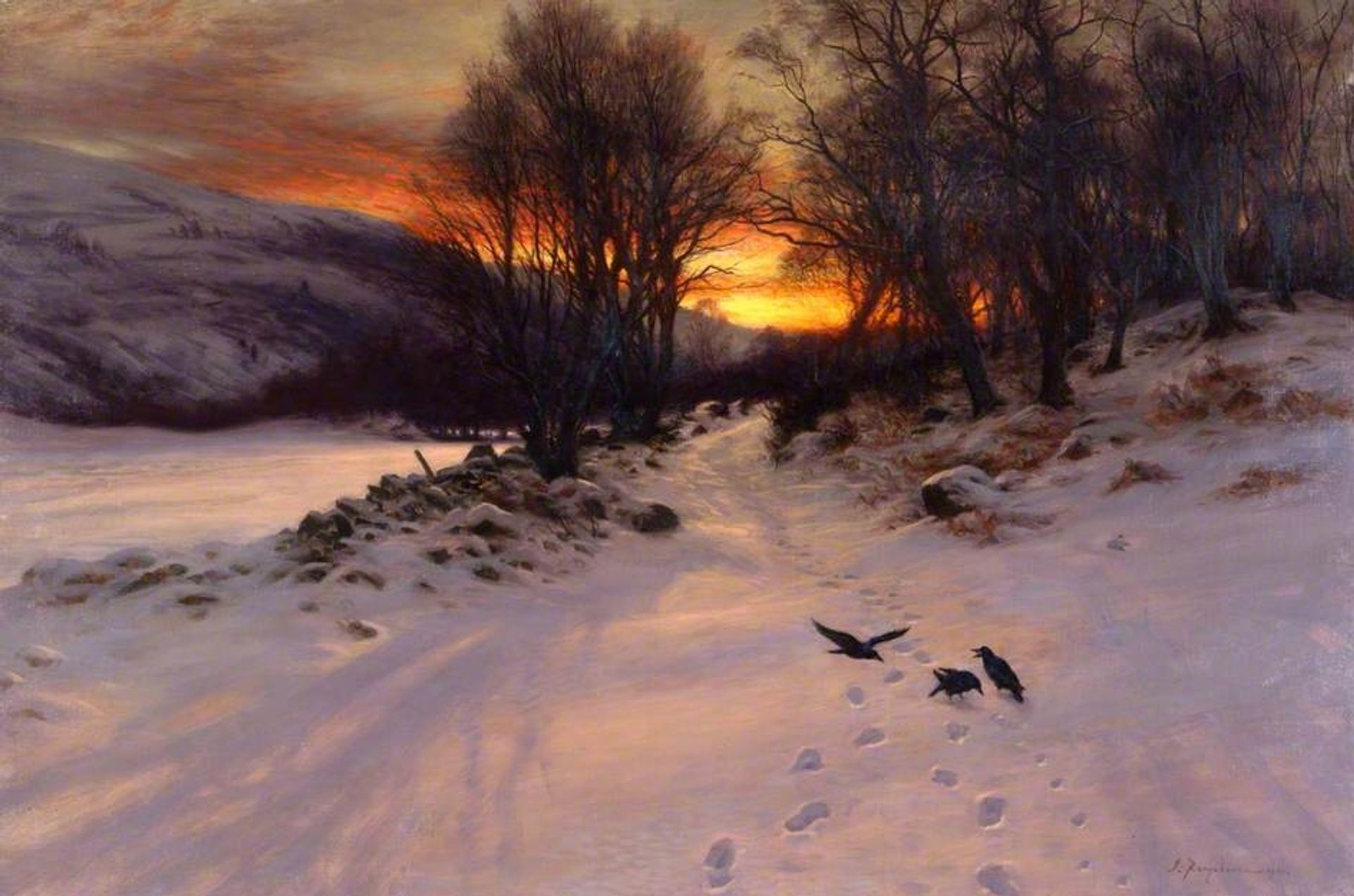 When the West with Evening Glows by Joseph Farquharson
