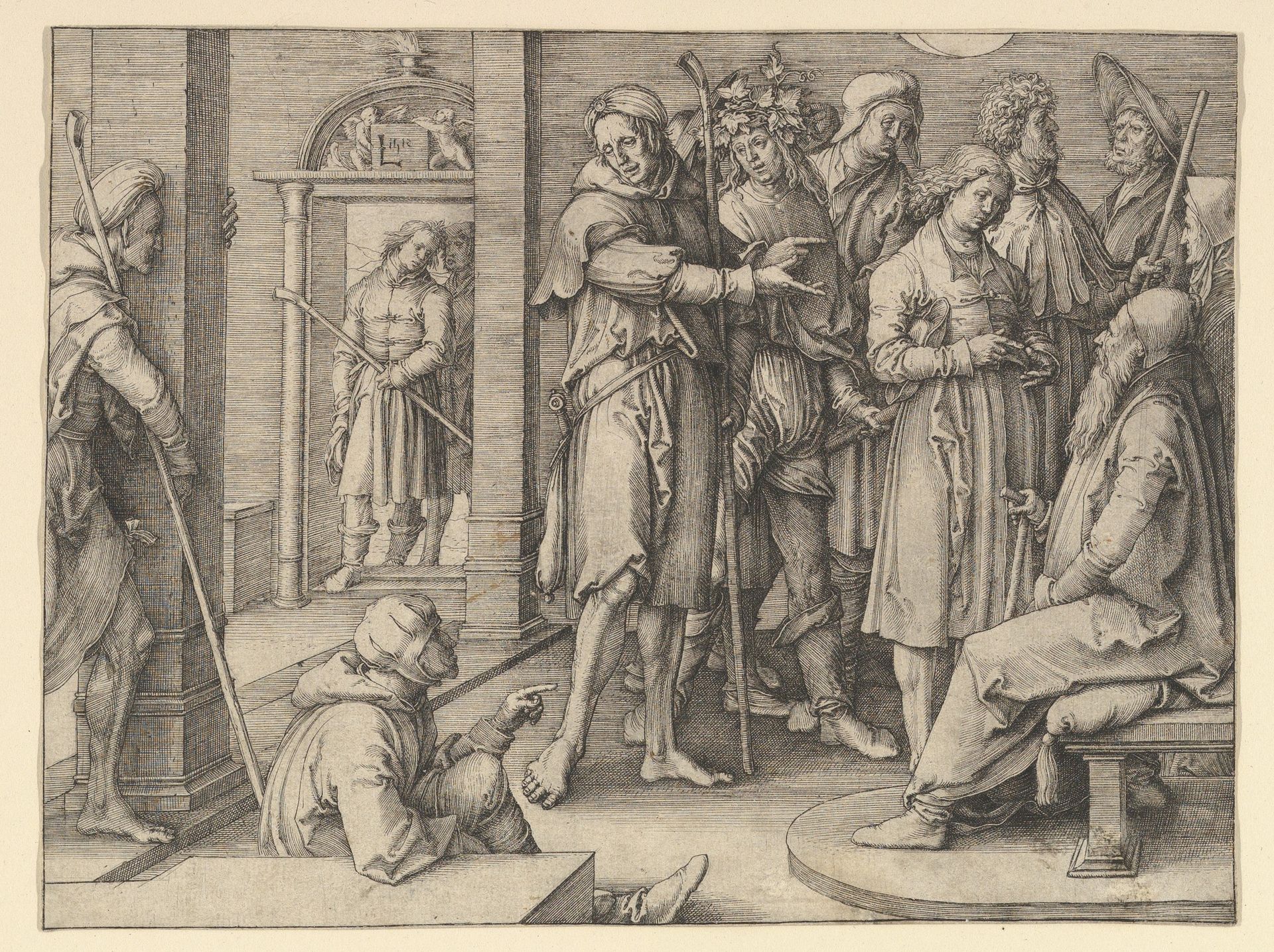Joseph Telling His Dream to Jacob by Lucas van Leyden