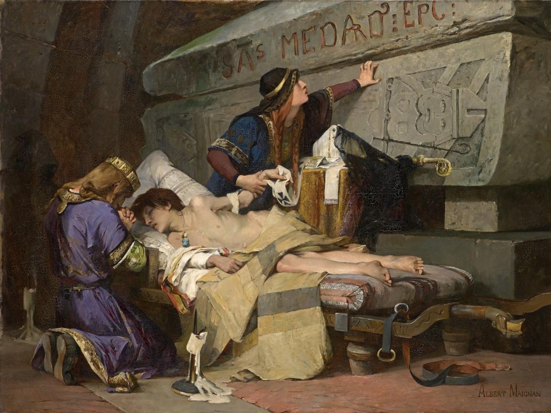 Chlodobert's last moments by Albert Maignan