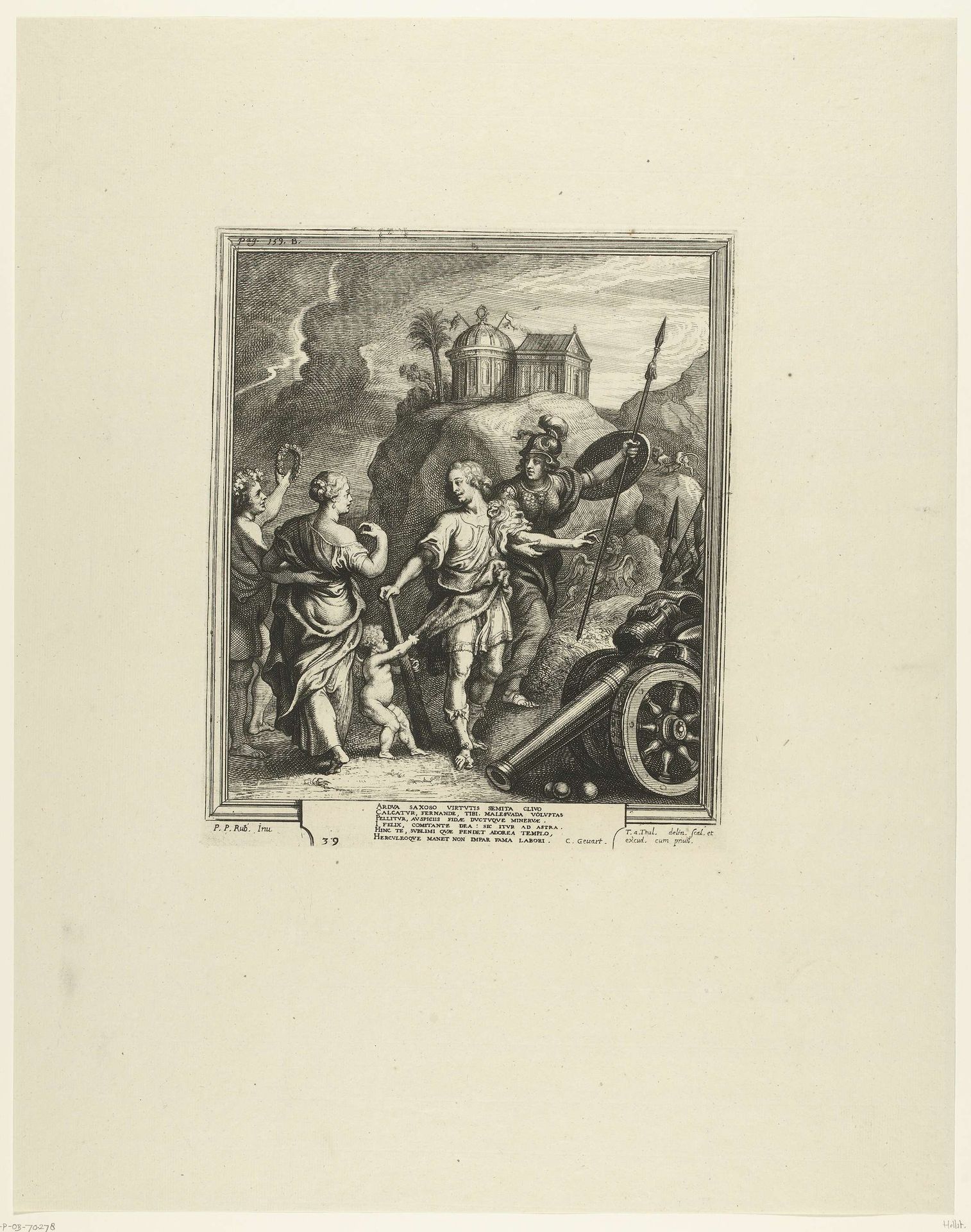 Hercules op de tweesprong; intocht van Ferdinand te Antwerpen in 1635 (nr. 39) by Theodoor van Thulden