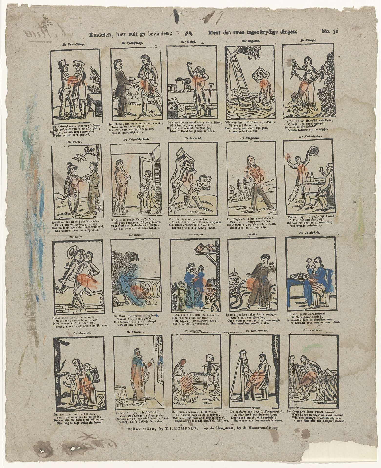 Kinderen, hier zult gy bevinden, / Meer dan twee tegenstrydige dingen by T.L. Thompson