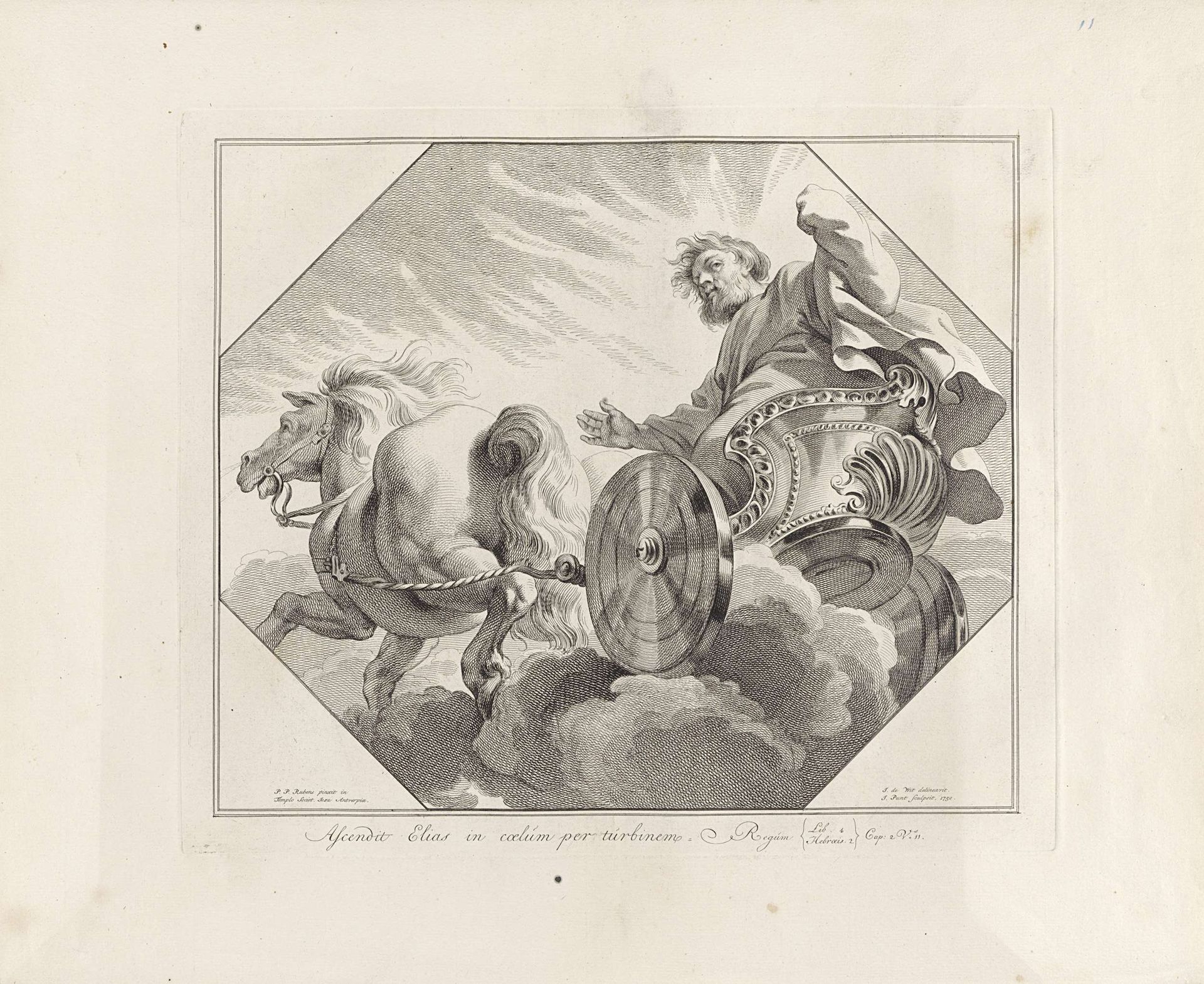 Hemelvaart van Elia by Jan Punt