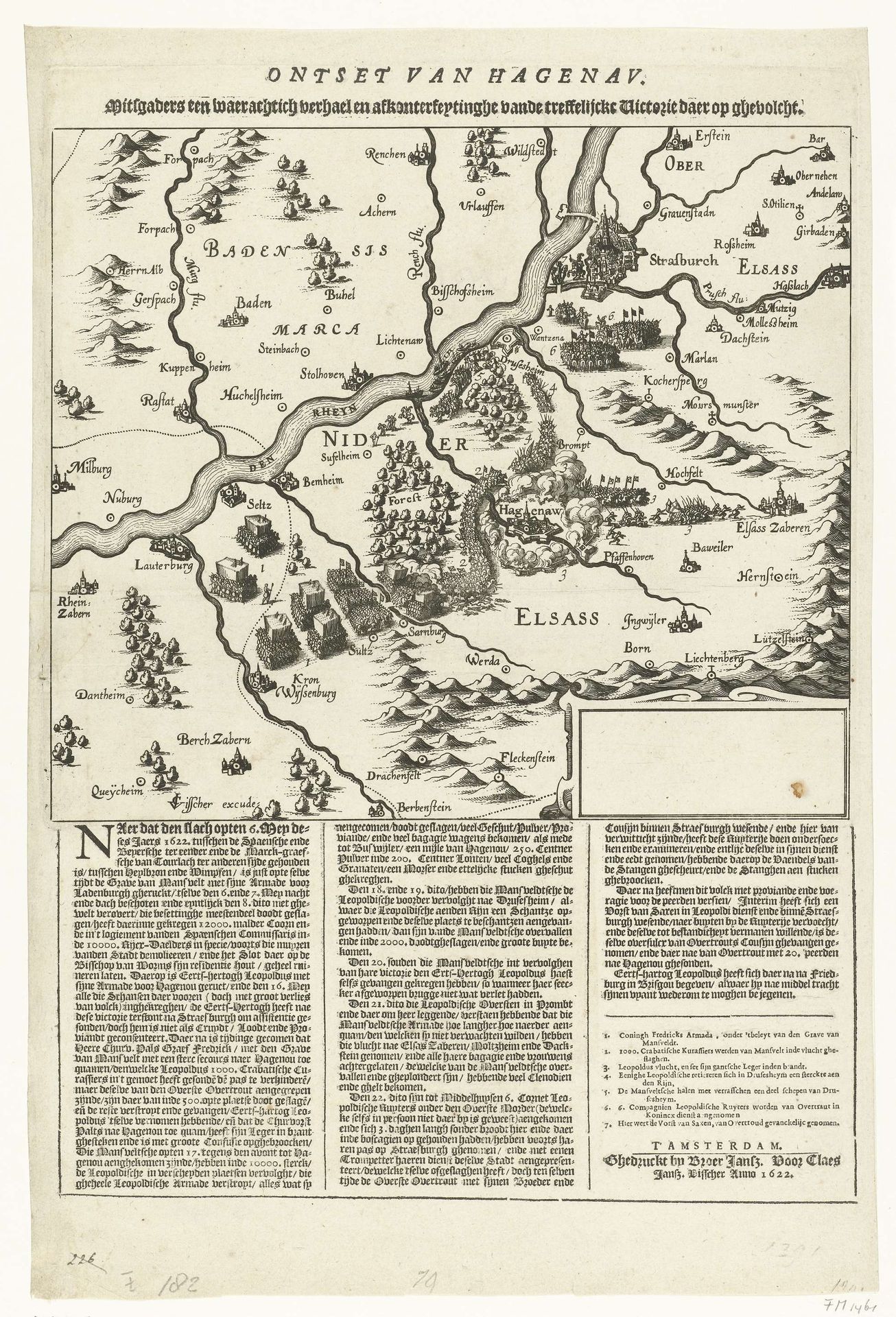 Ontzet van Haguenau, 1622 by Claes Jansz. Visscher