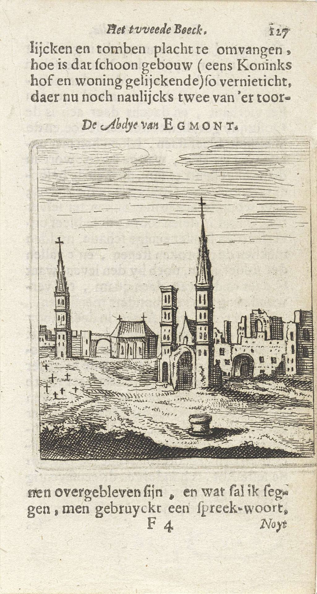 Abdij van Egmond by Hendrik Jacobsz Soeteboom
