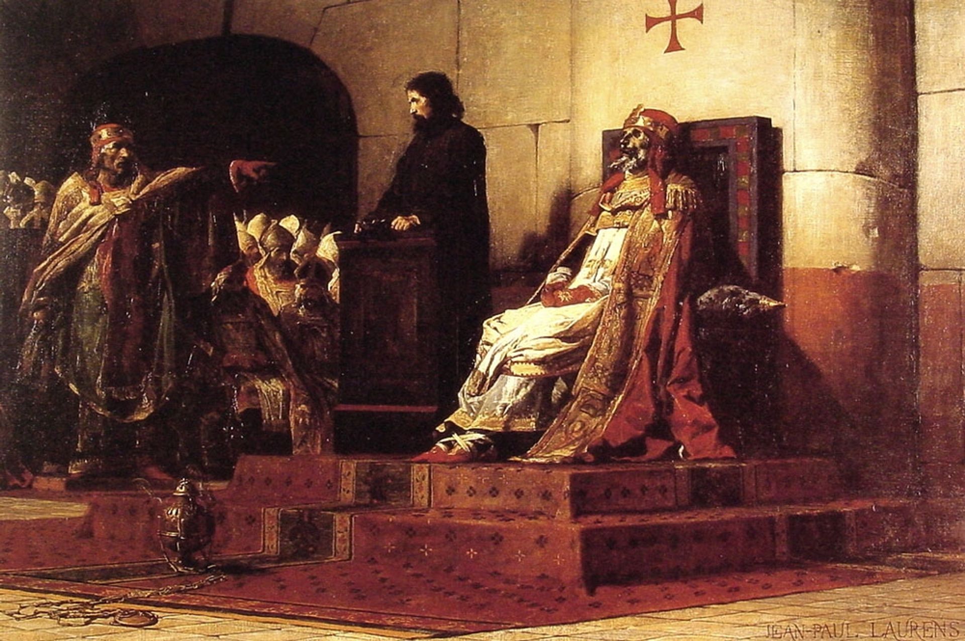 Pope Formosus and Stephen VI - The Cadaver Synod by Jean-Paul Laurens