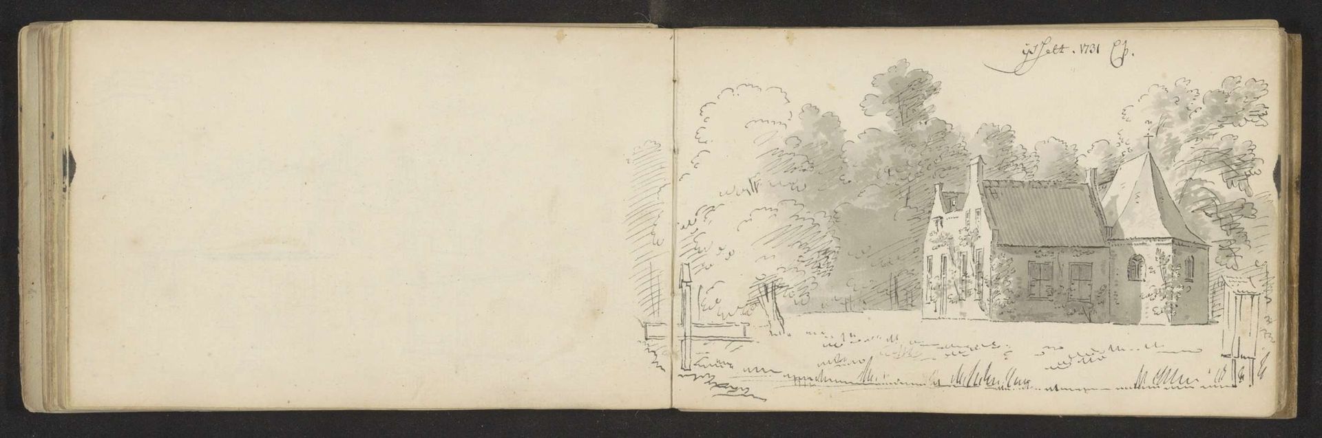 Kapel van Huis Isselt op de grens van Soest en Amersfoort by Abraham de (II) Haen