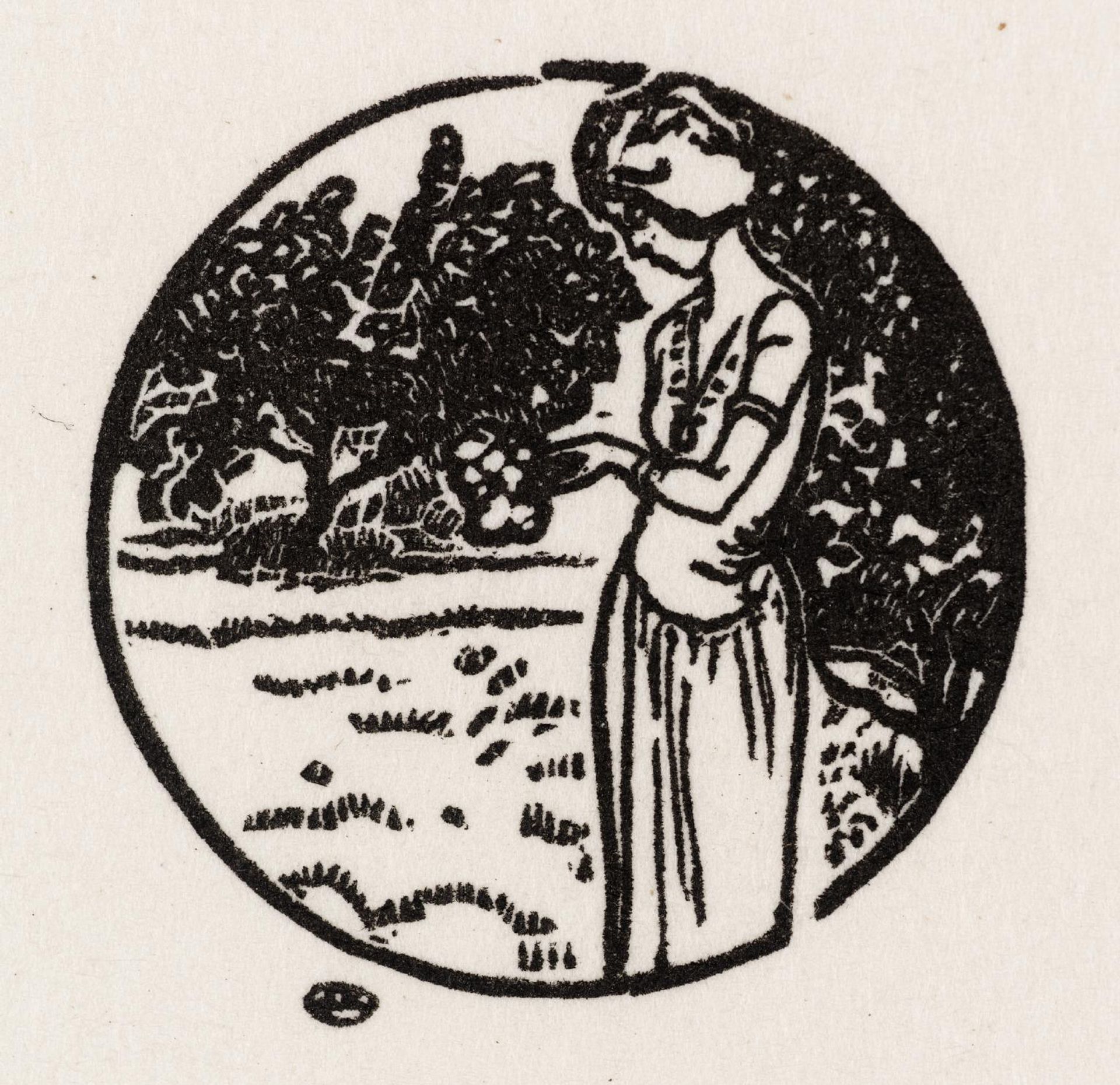 New Year Card by Lucien Pissarro
