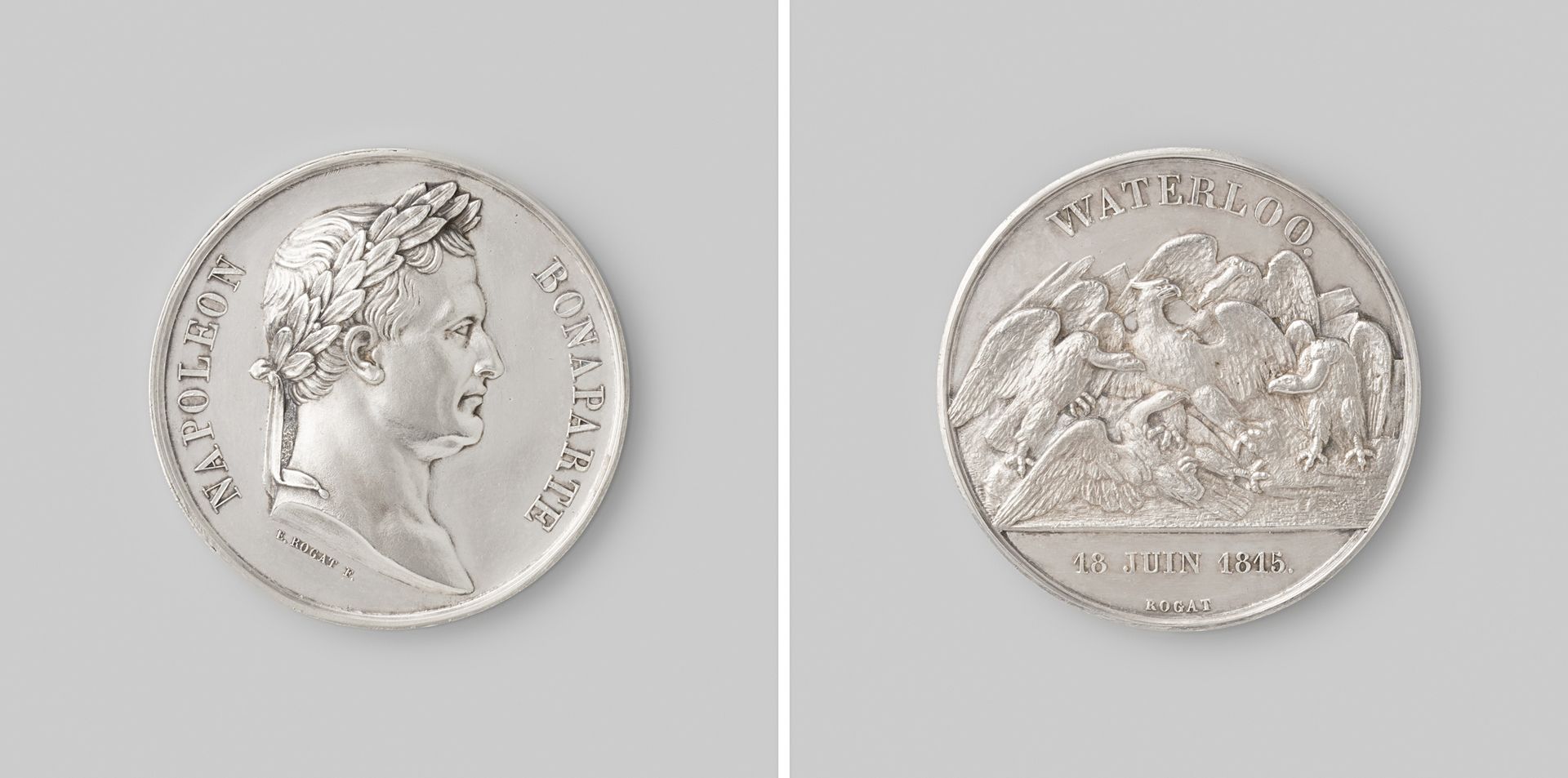Slag bij Waterloo, ter ere van Napoleon I Bonaparte, keizer der Fransen by Emile Rogat