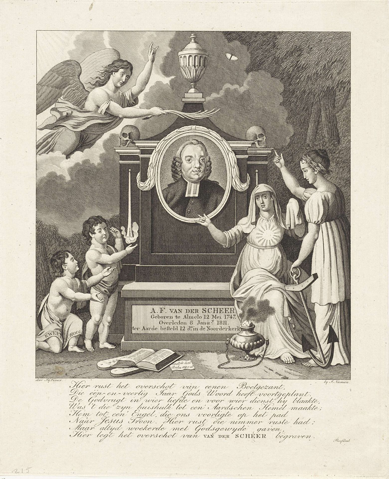 Herdenkingsmonument voor Adolf Frederik van der Scheer by Jan Gerritsz. Visser