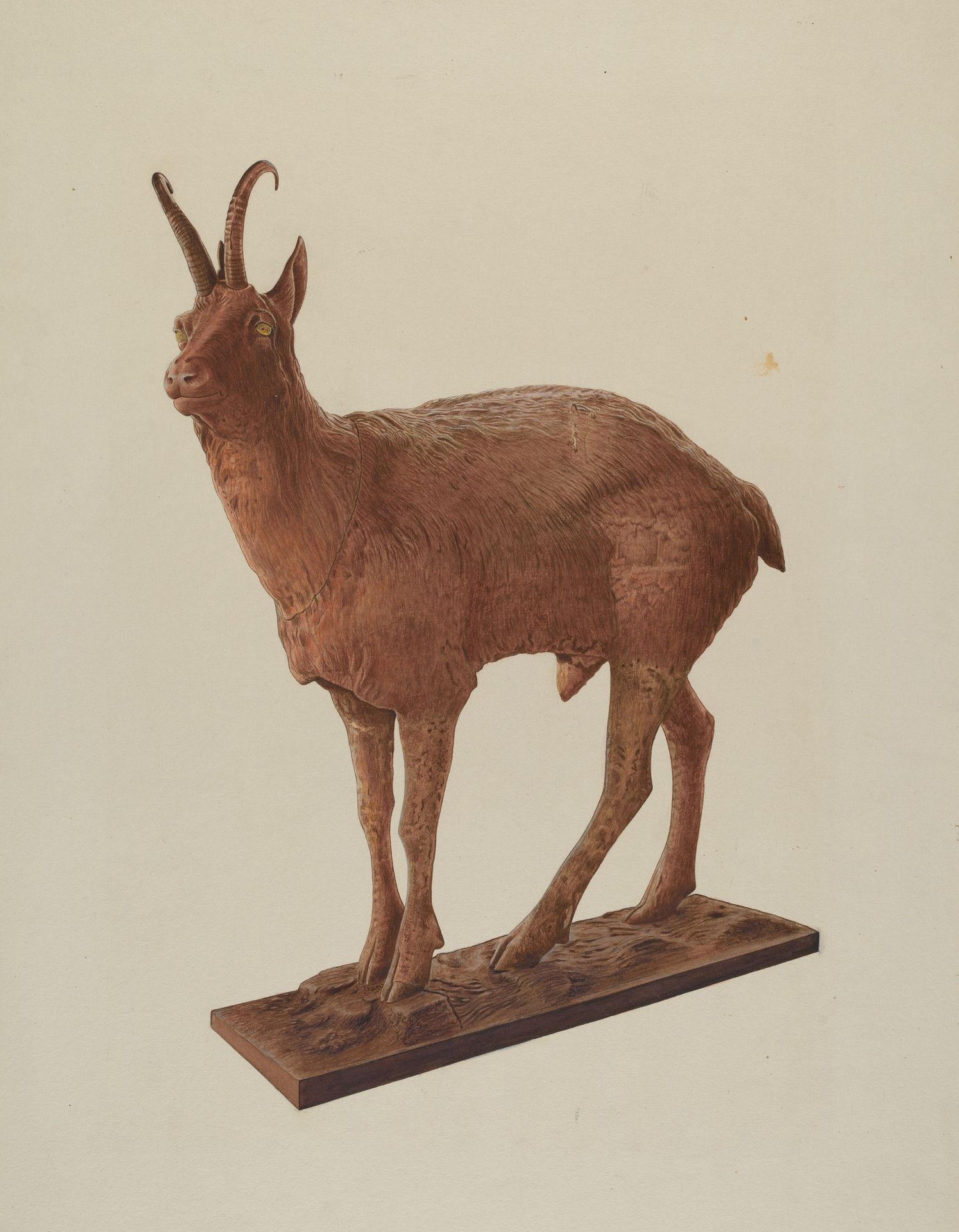 Cast Iron Goat by Lucille Chabot