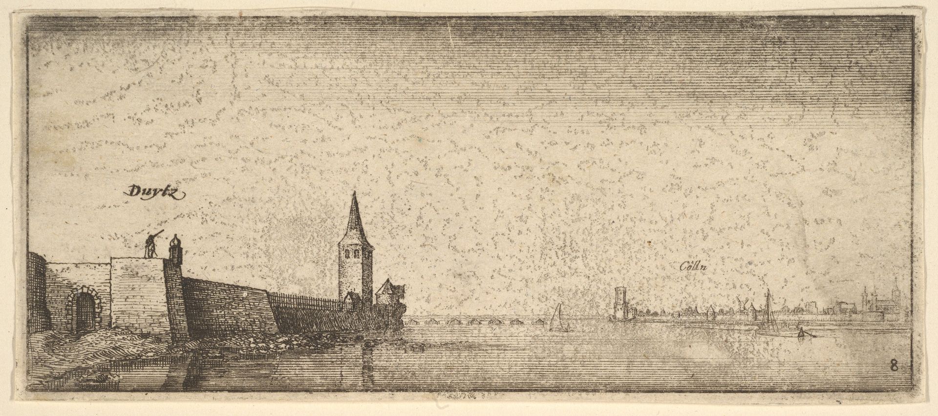 Deutz and Cologne by Wenceslaus Hollar