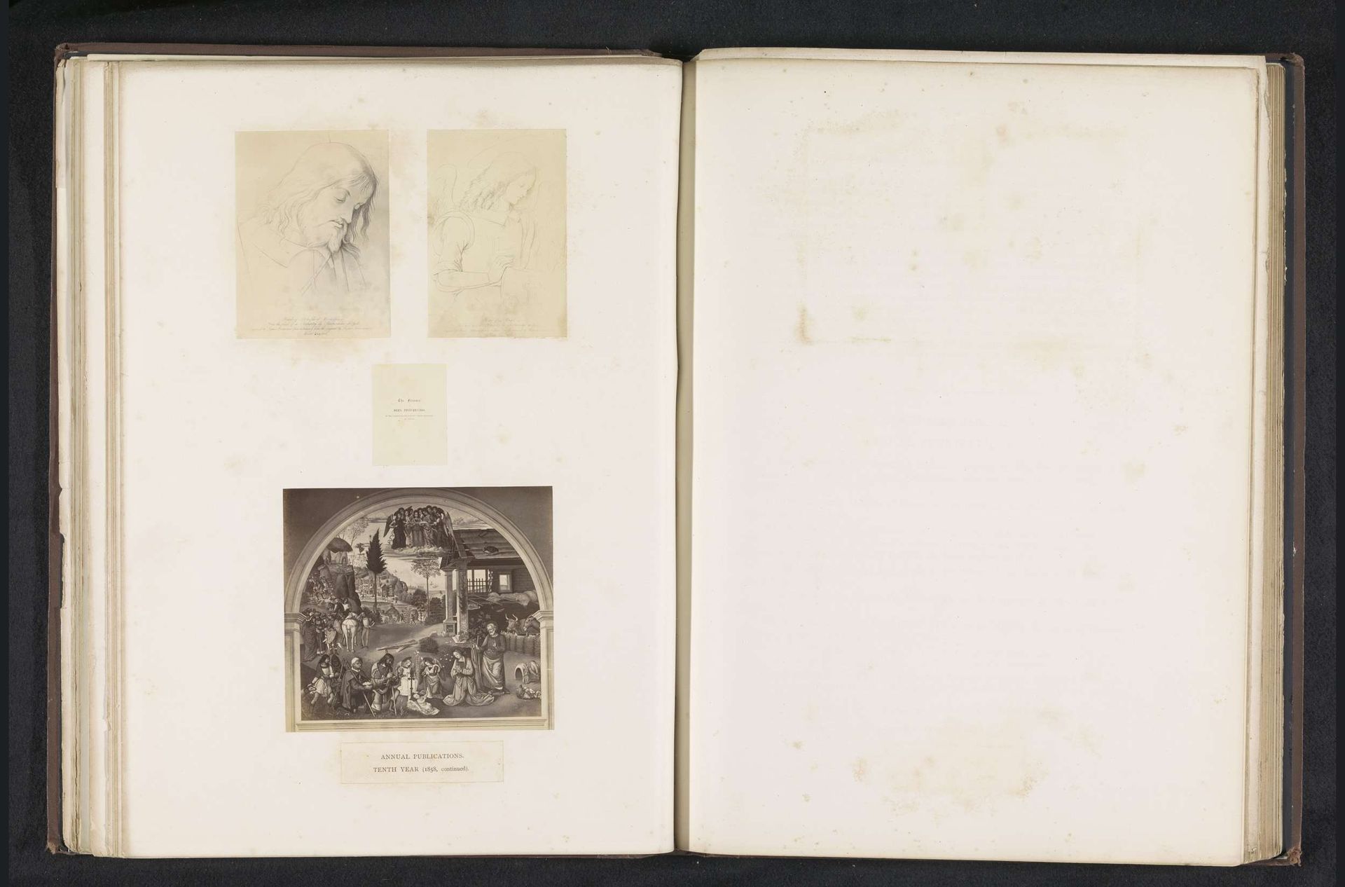 Zes fotoreproducties van een publicatie door de Arundel Society met prenten naar Pinturicchio by Anonymous