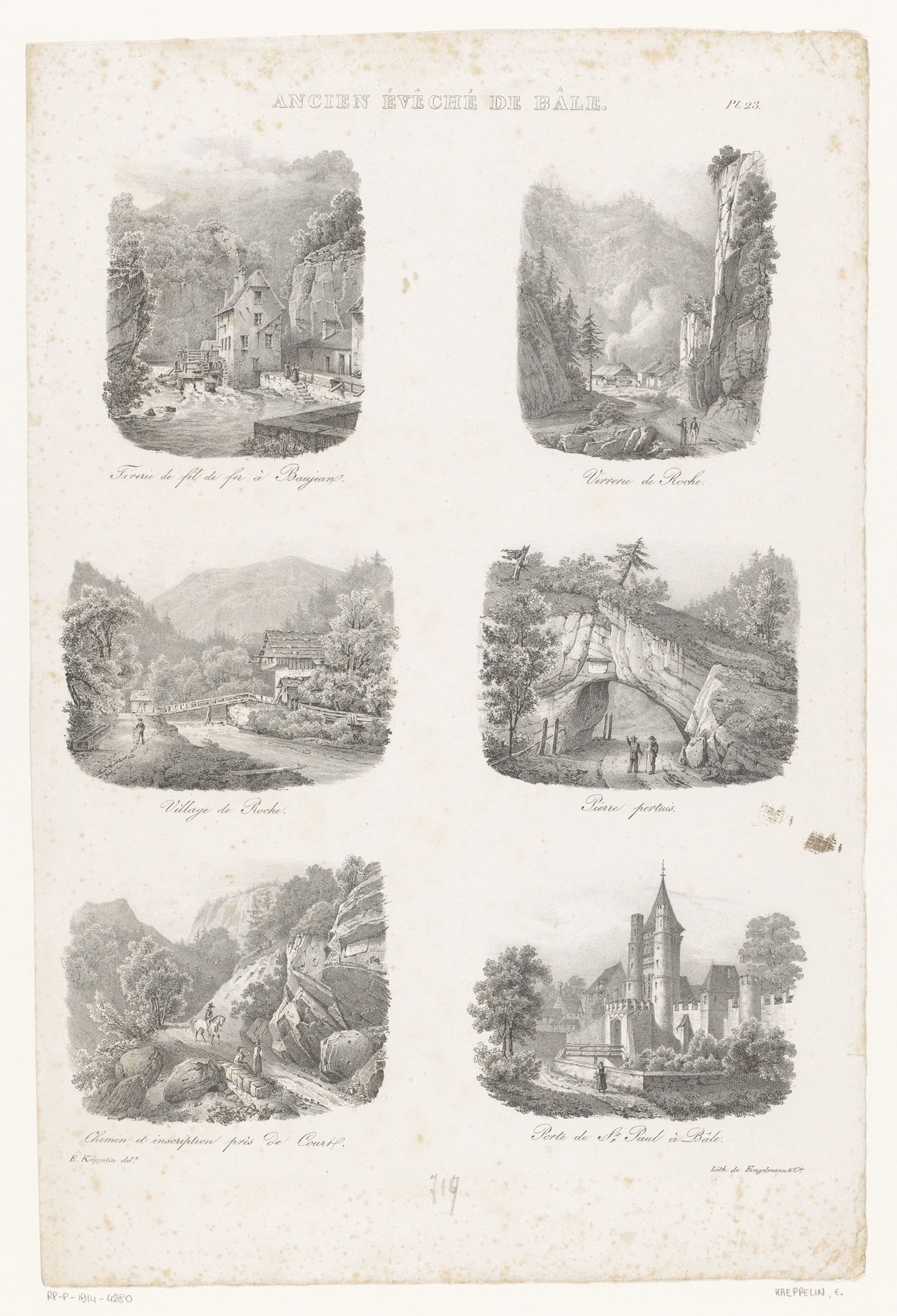 Zes gezichten in het oude bisdom Bazel by E. Kaeppelin
