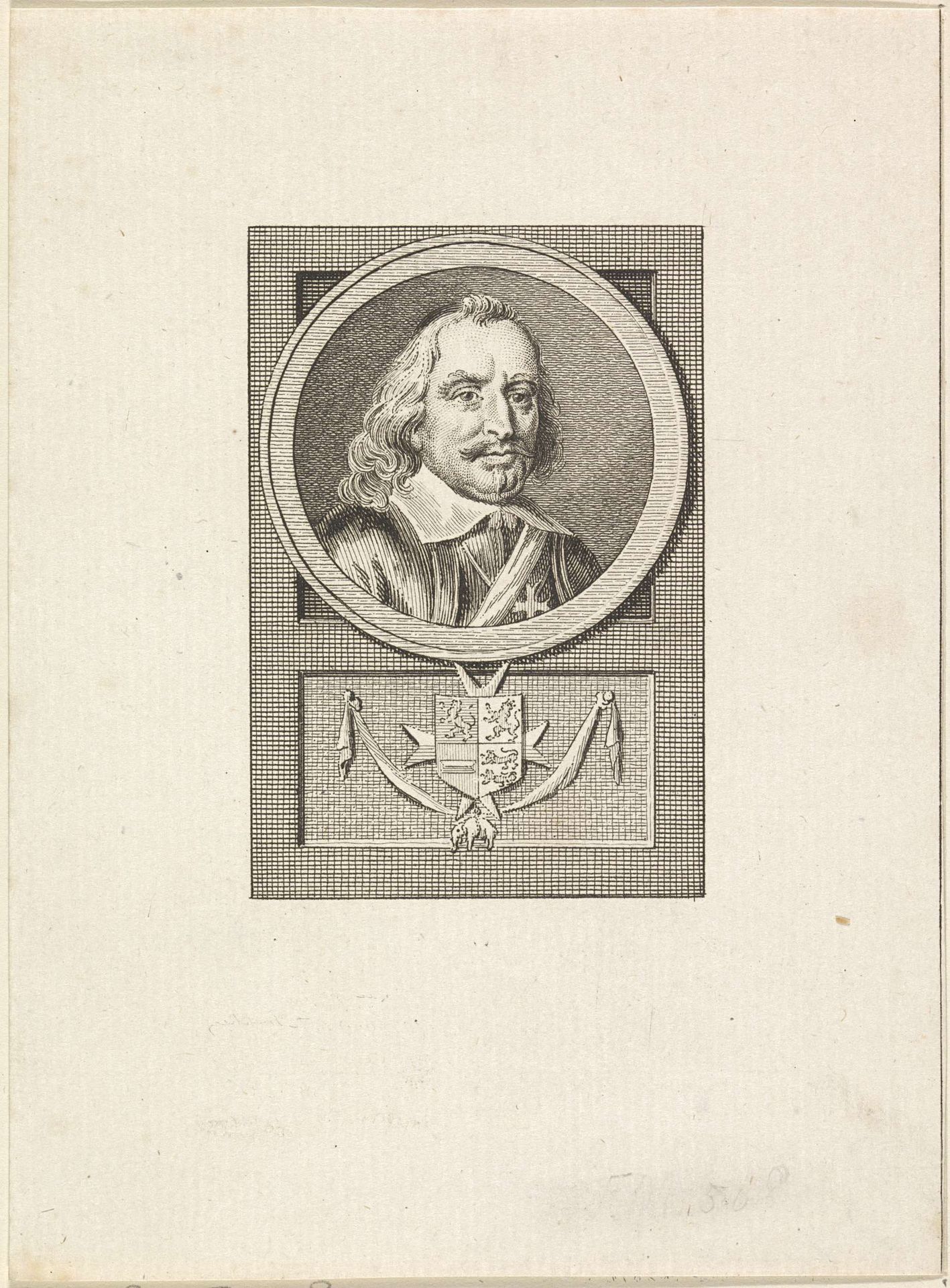 Portret van Johan Maurits, graaf van Nassau-Siegen by Reinier Vinkeles