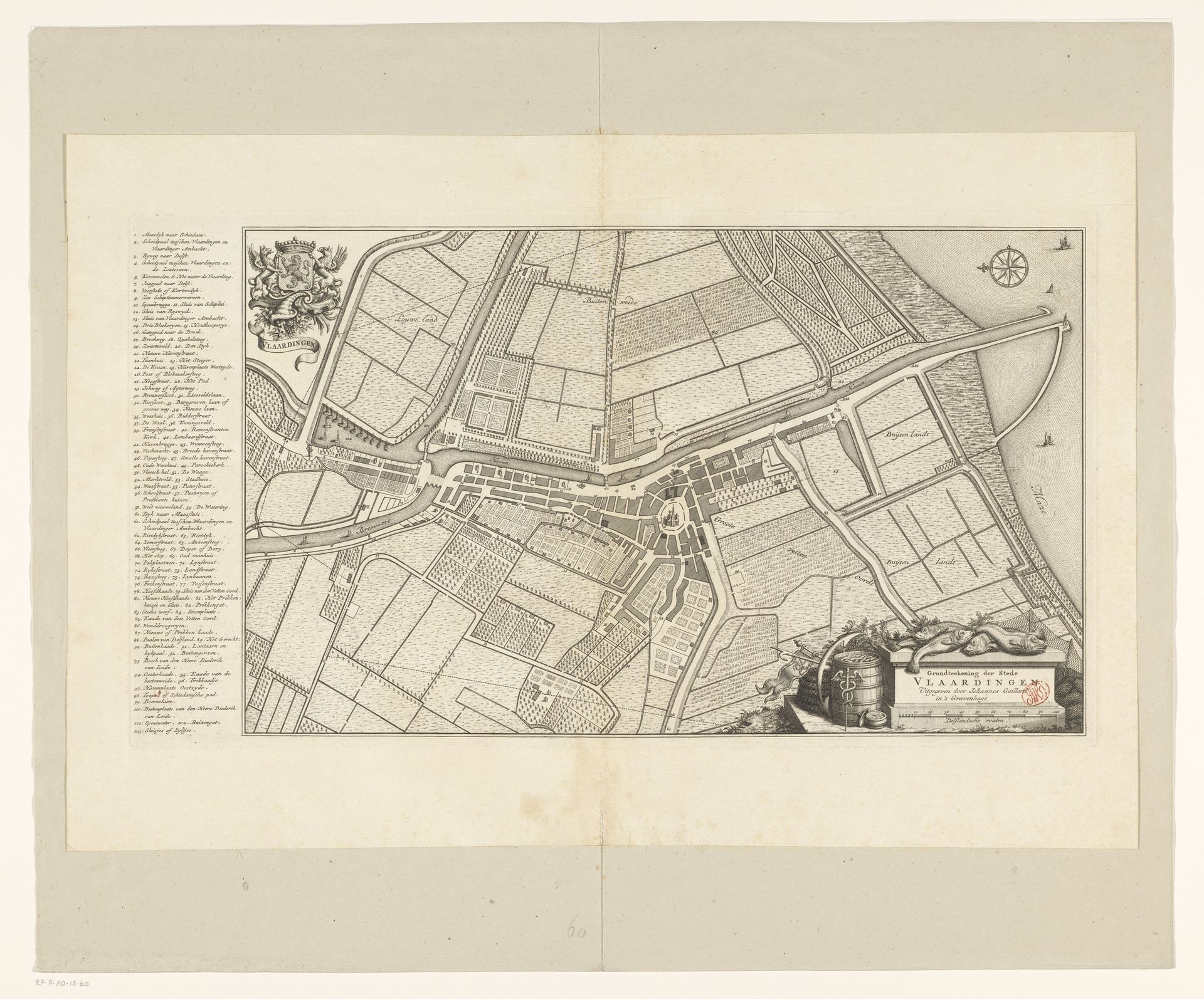 Plattegrond van Vlaardingen by Anonymous