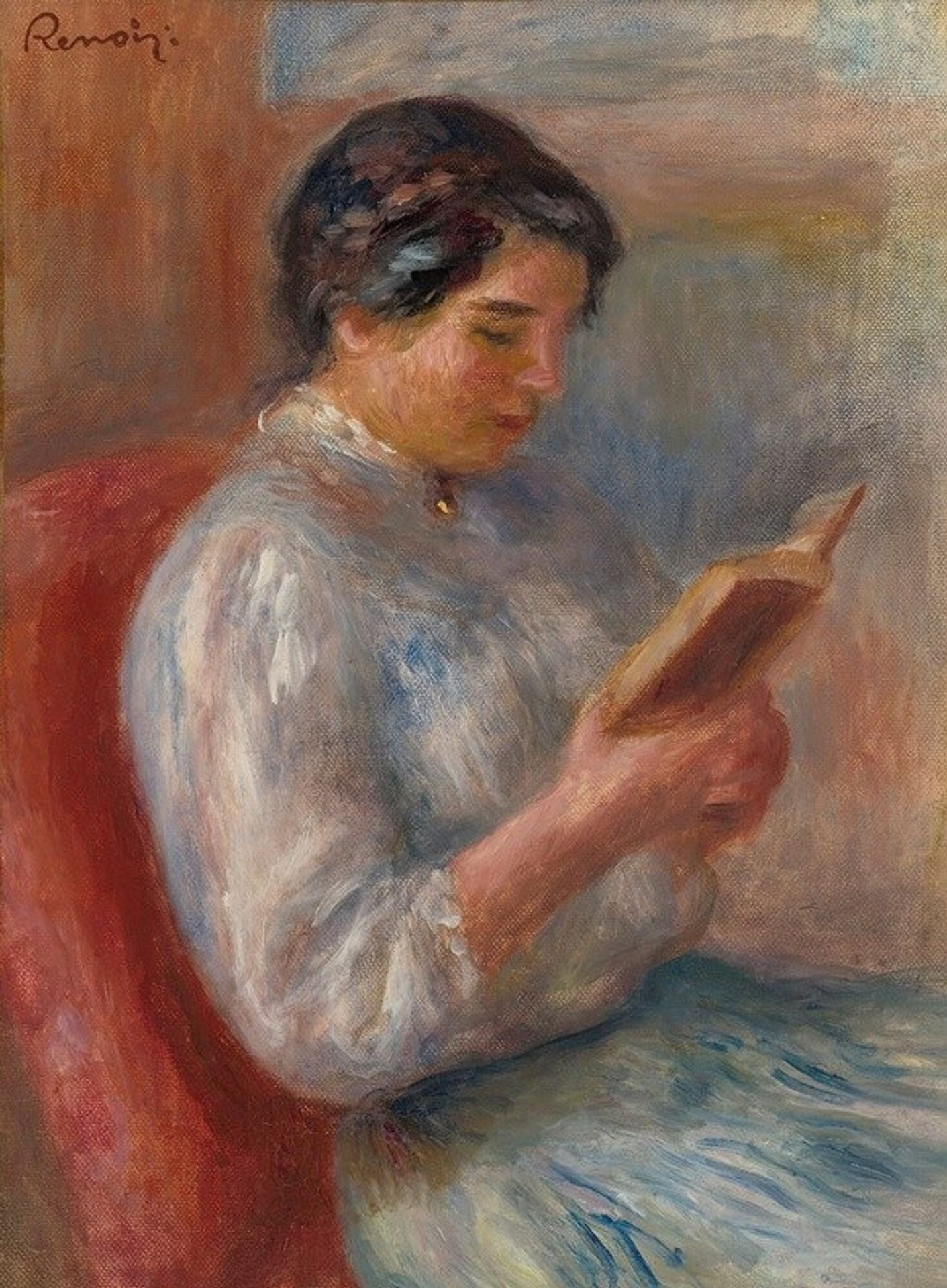 Femme lisant by Pierre-Auguste Renoir