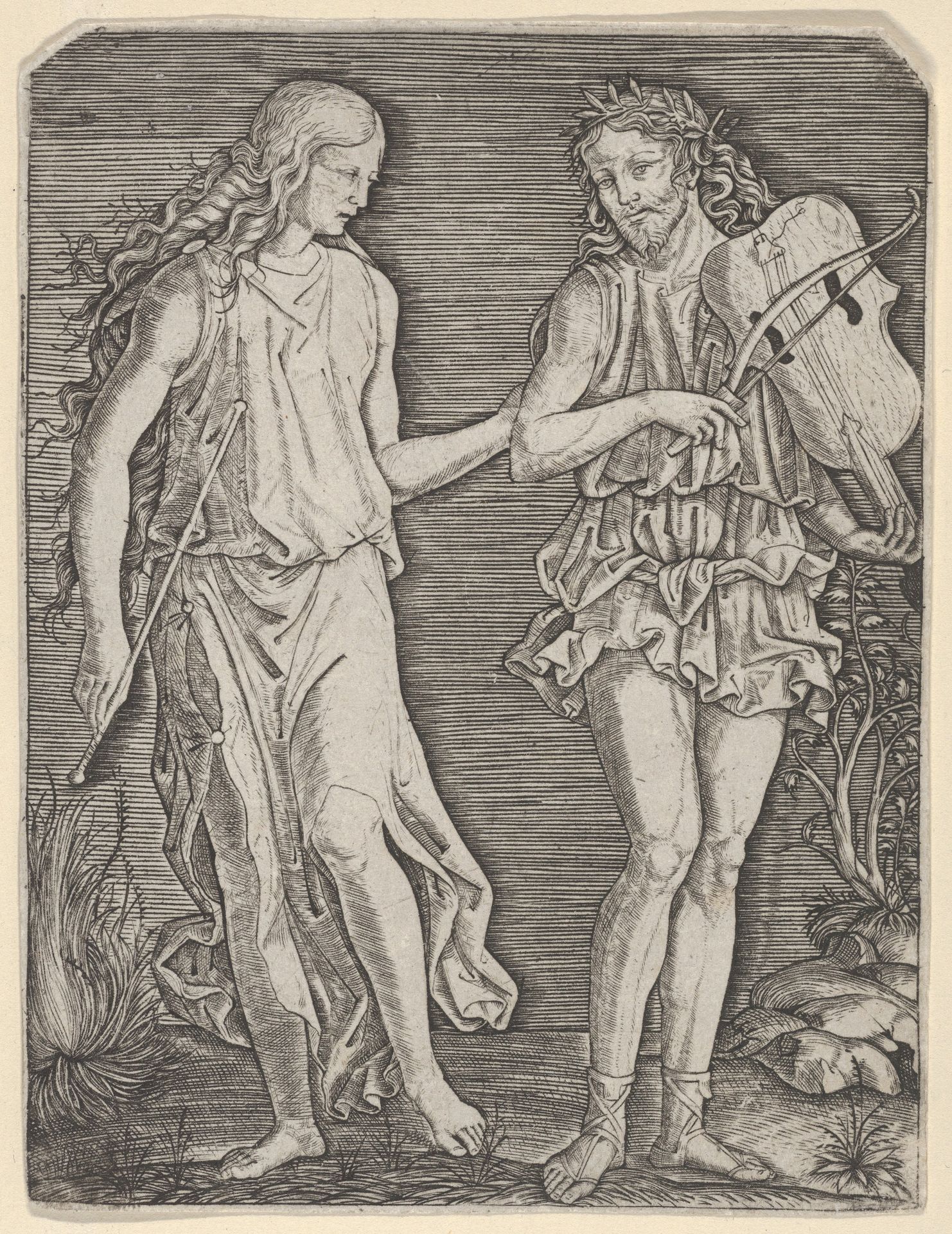 Orpheus and Eurydice by Marcantonio Raimondi