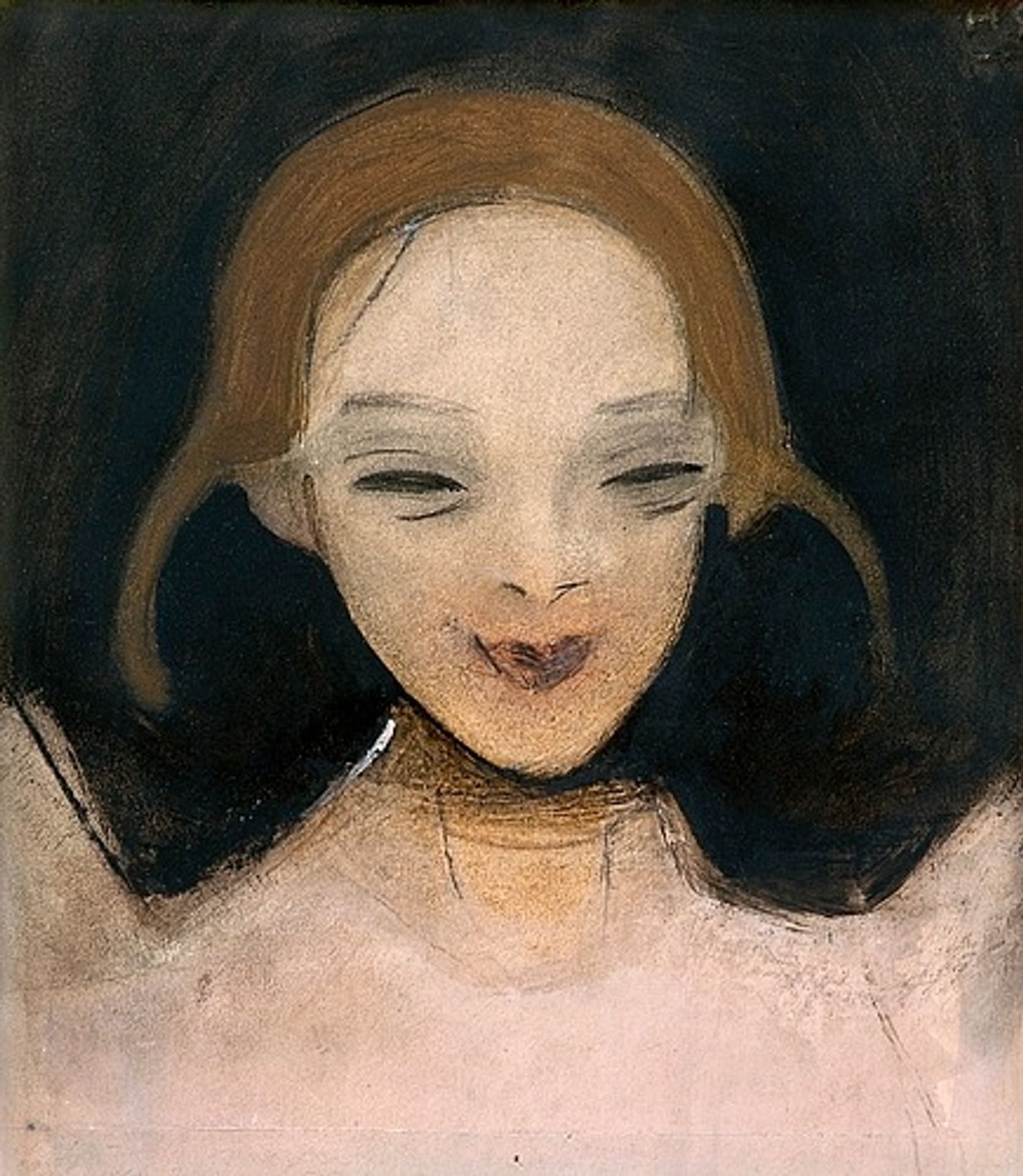 Smiling Girl by Helene Schjerfbeck