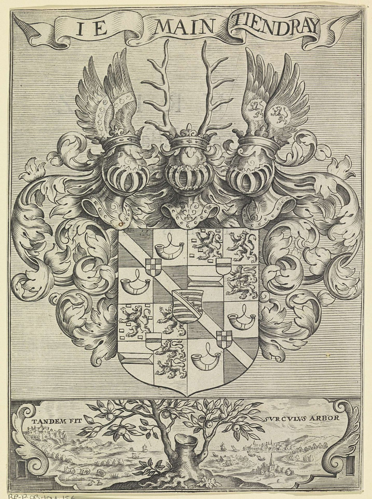 Wapen van Maurits, prins van Oranje by Anonymous