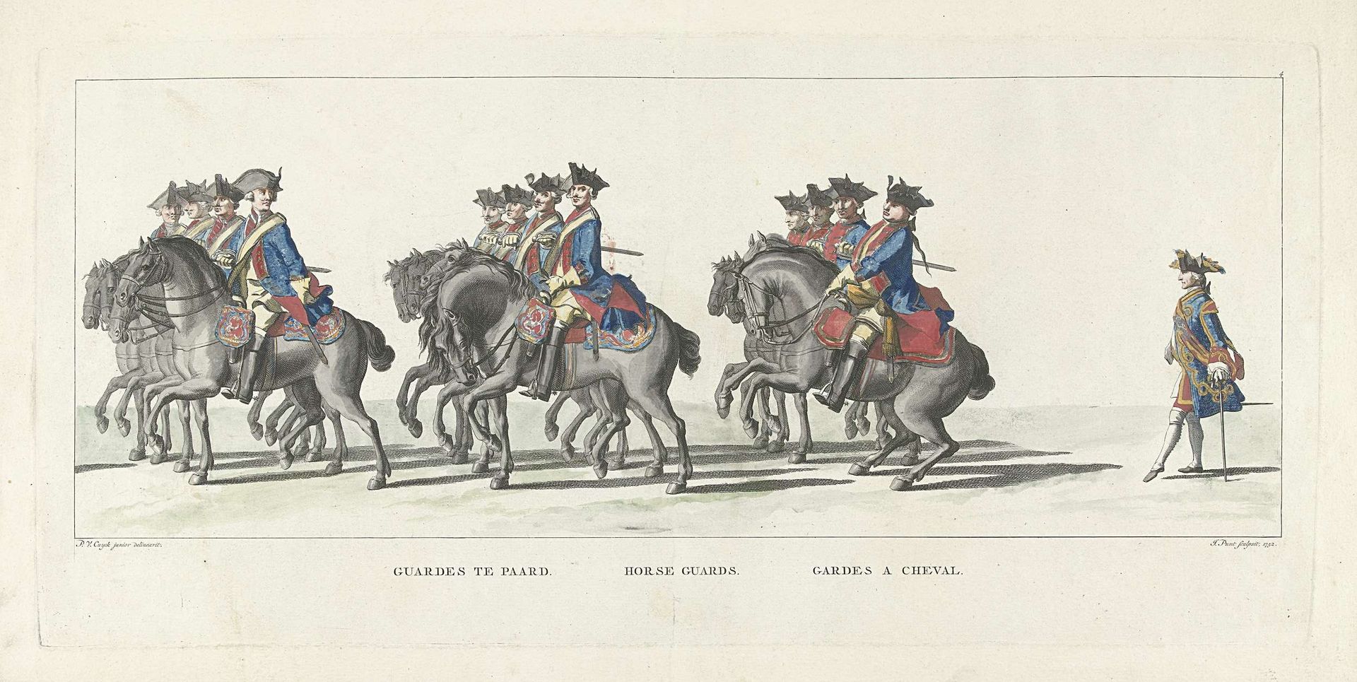 Lijkstatie van Willem IV, 1752, plaat 4 by Jan Punt