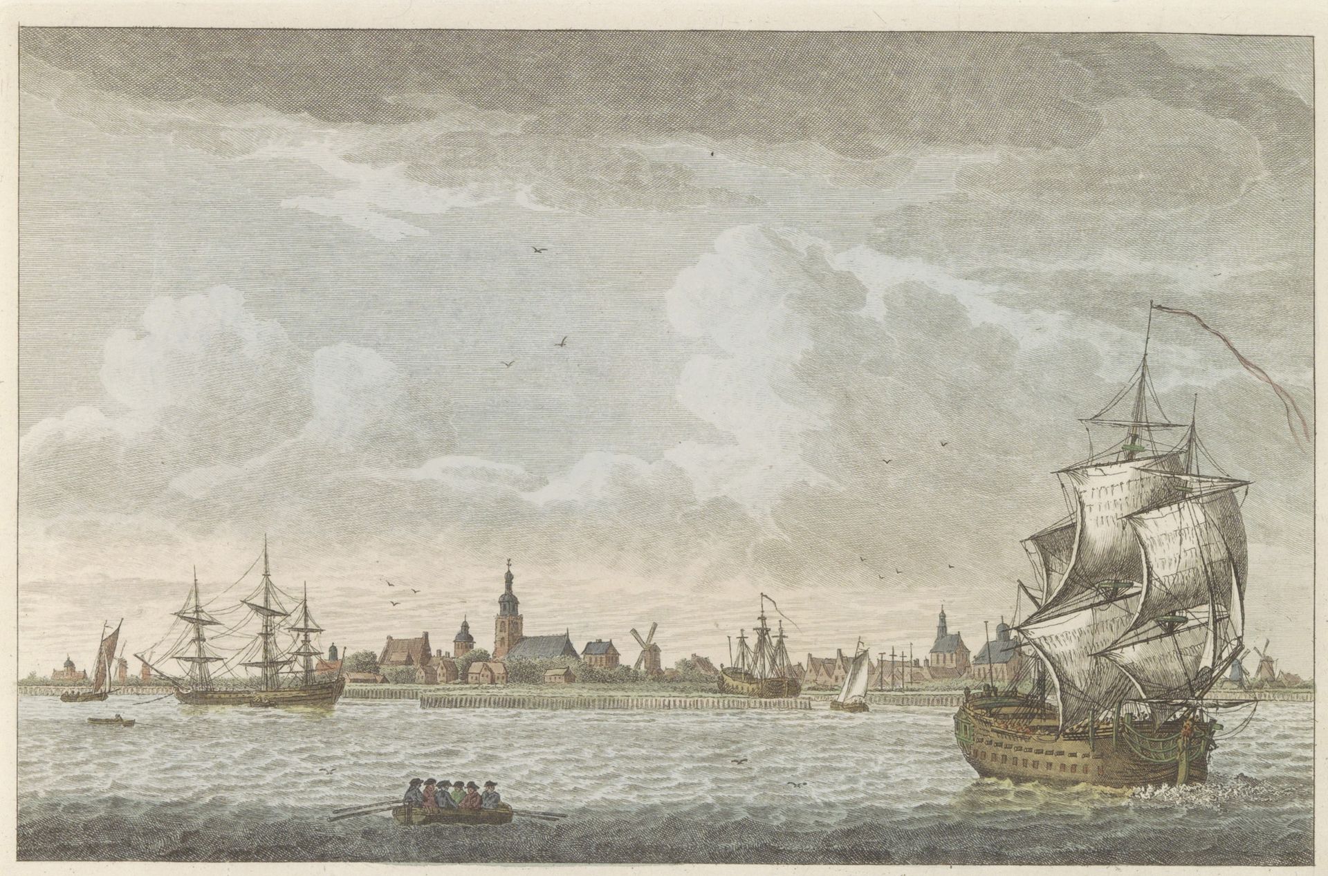 Gezicht op Hoorn, ca. 1790 by Carel Frederik (I) Bendorp