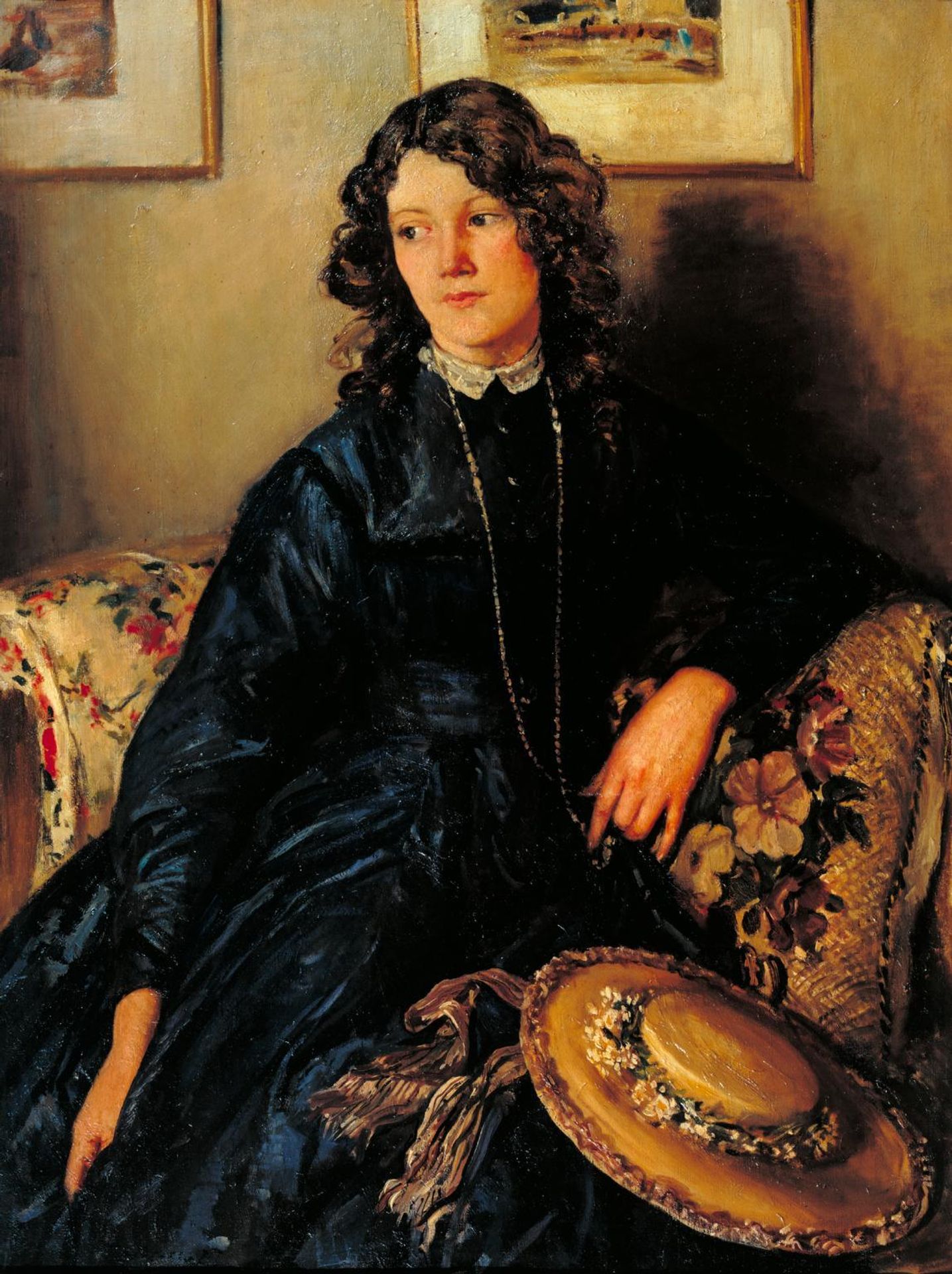 The Blue Dress by  Sir Walter Russell