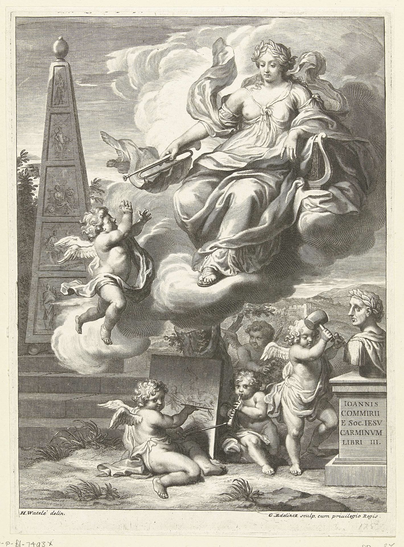 Allegorie op de kunsten by Gérard Edelinck