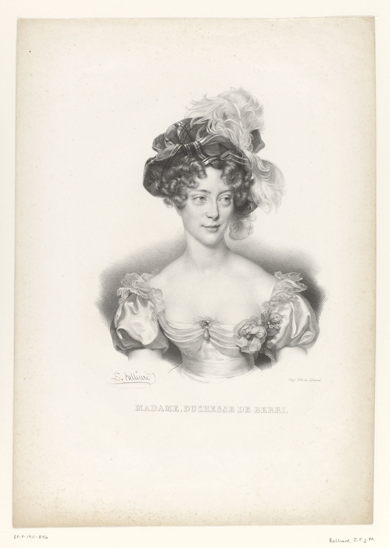 Portret van Maria Carolina van Bourbon-Sicilië by Zéphirin Belliard