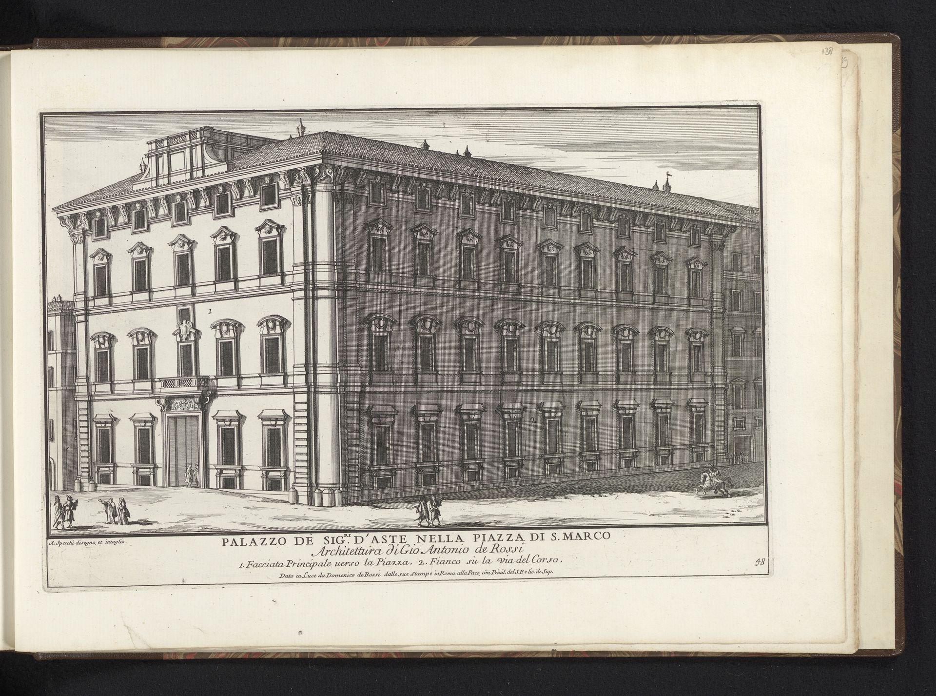 Palazzo Bonaparte te Rome by Alessandro Specchi