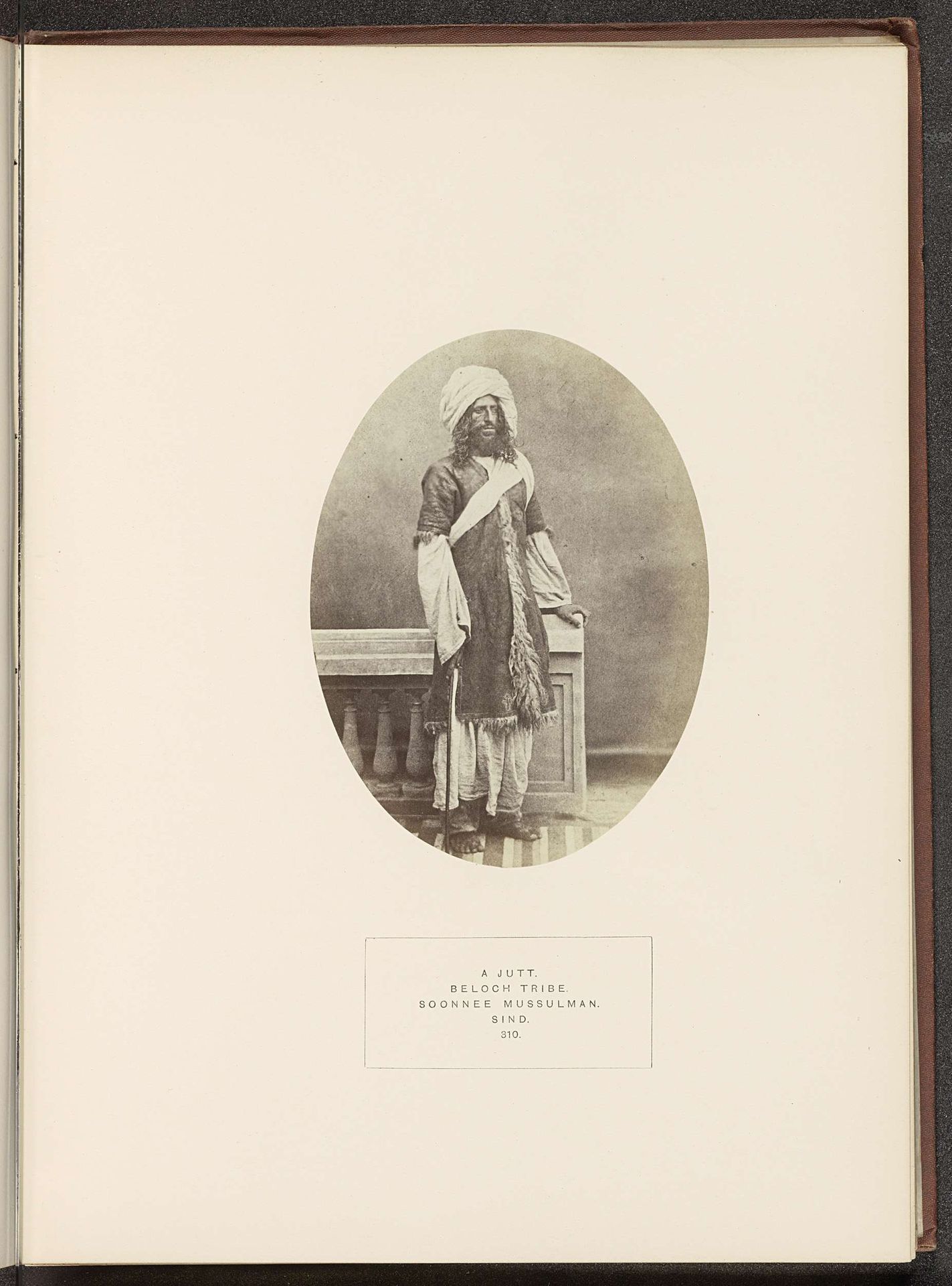 Portret van een onbekende Jat man uit Sindh by Henry Charles Baskerville Tanner