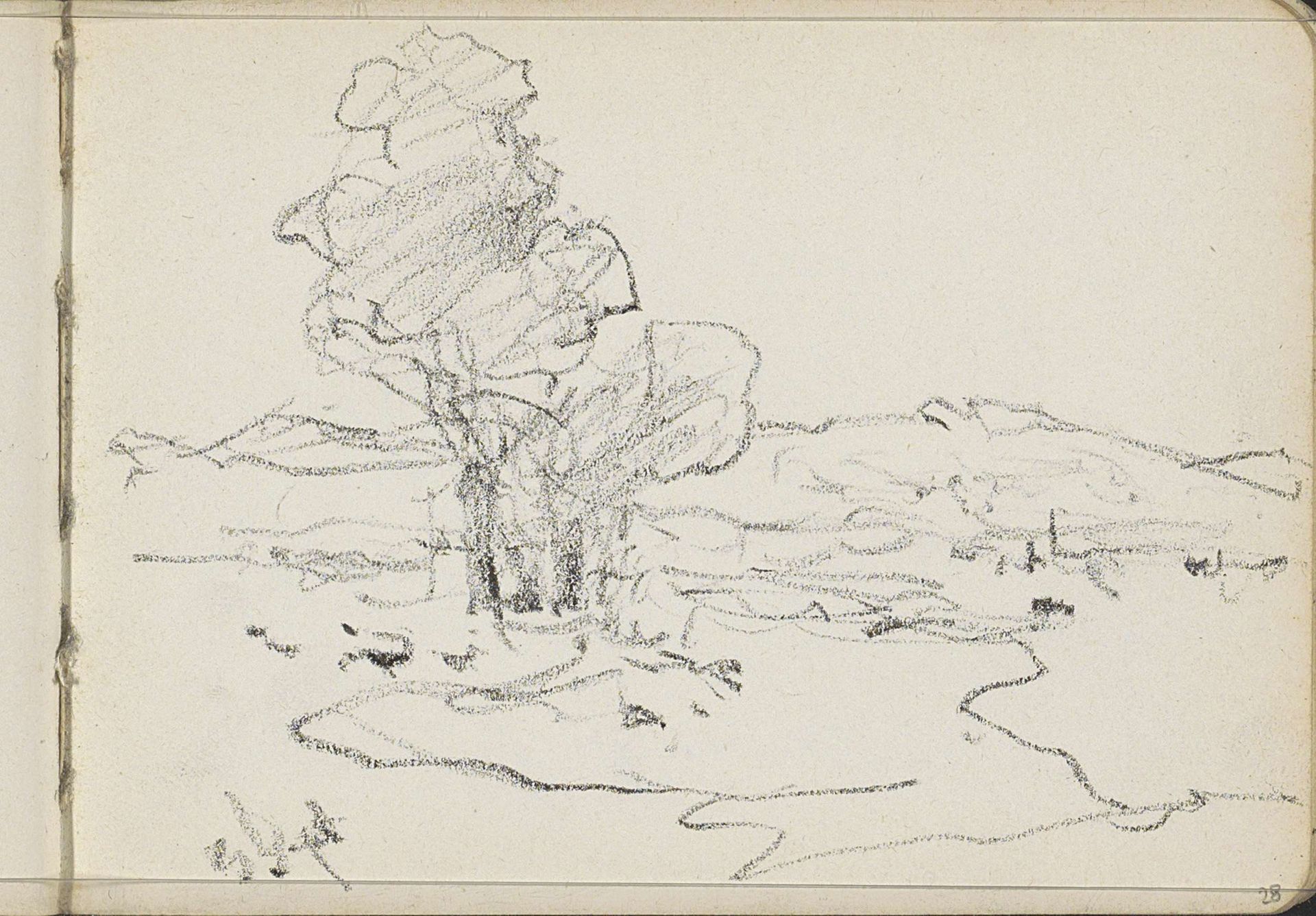 Landschap met bomen by Willem Cornelis Rip