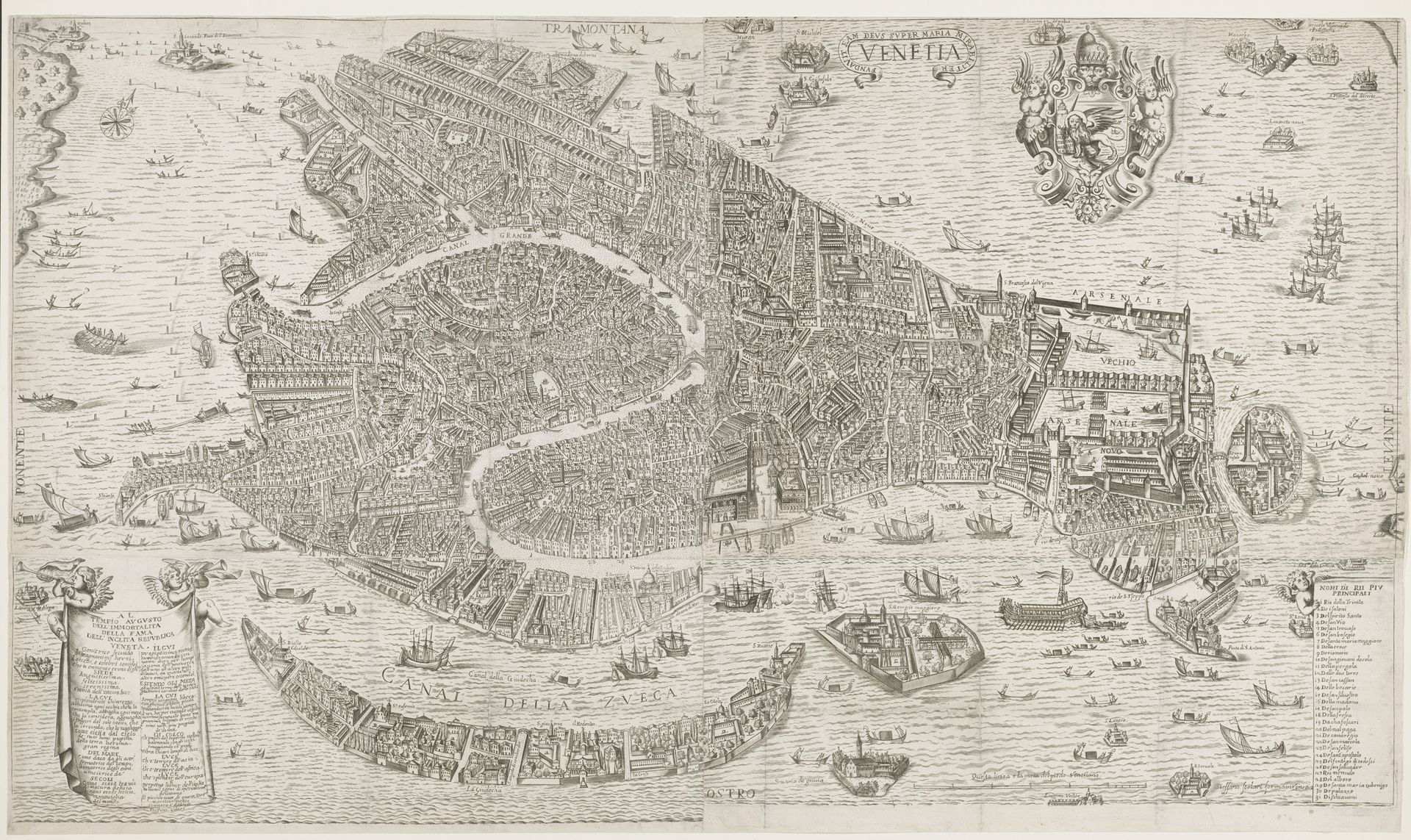 Plattegrond van Venetië by Anonymous