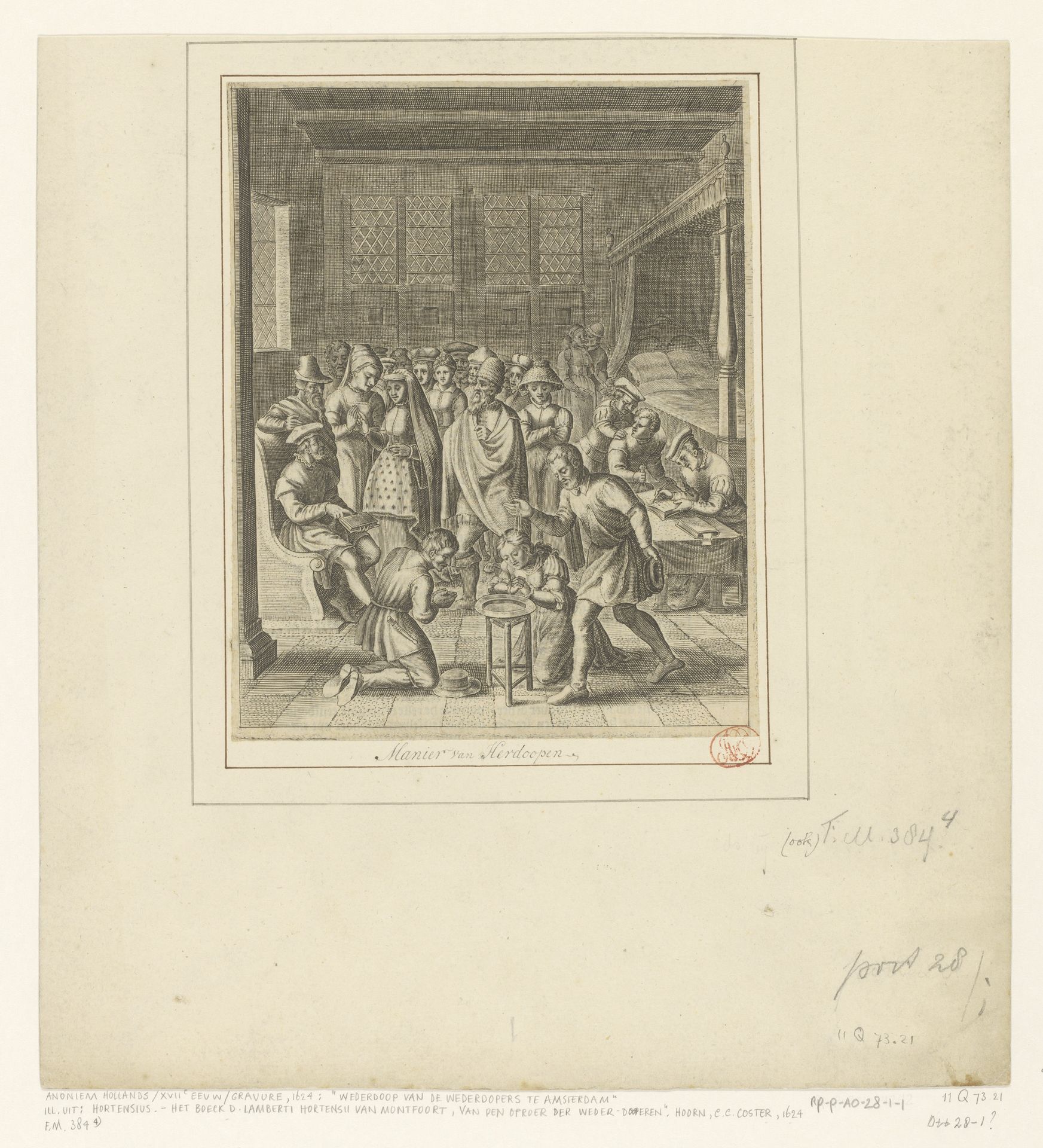 Doop der wederdopers, 1535 by Anonymous