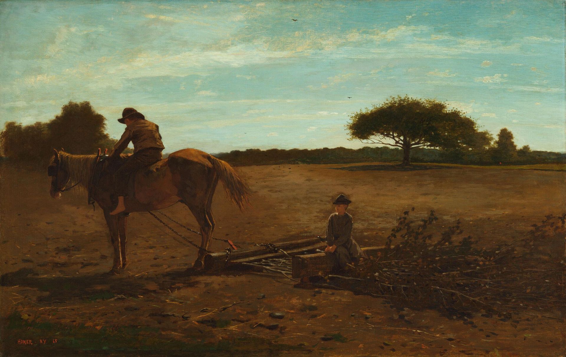 The Brush Harrow by Winslow Homer
