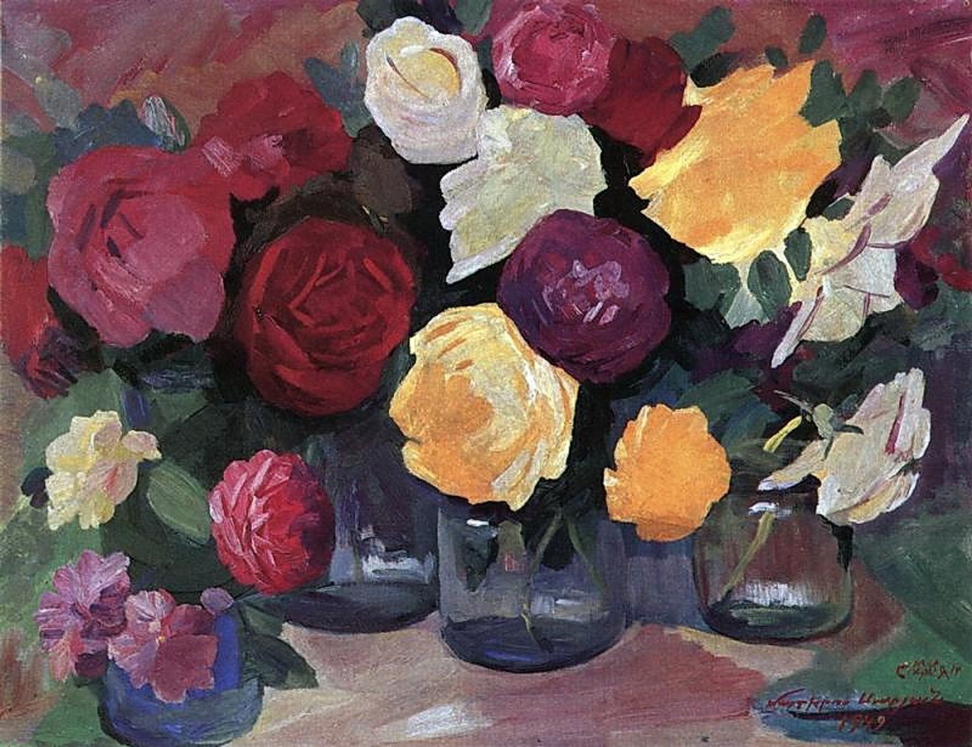 Roses by Martiros Sarian