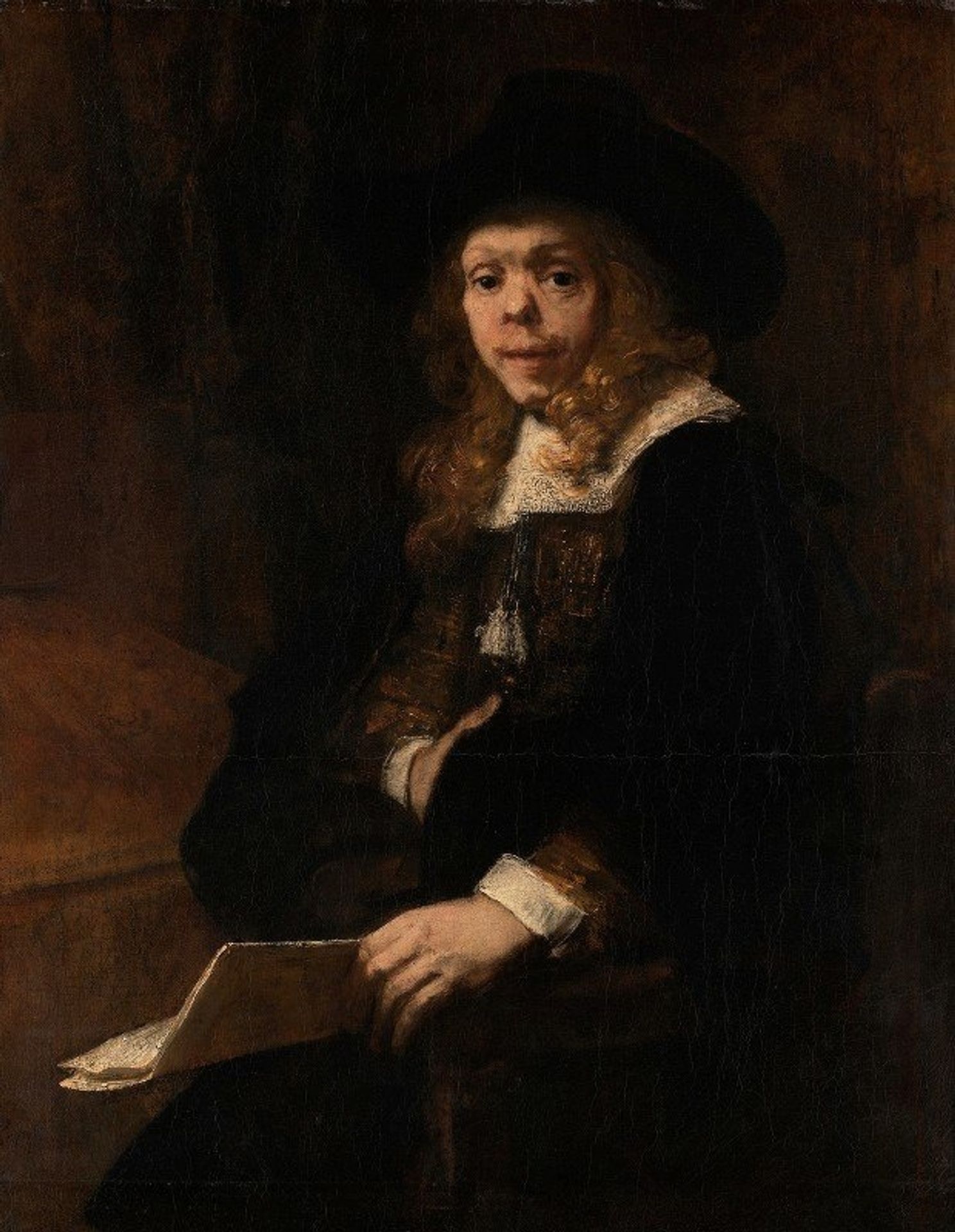 Portrait of Gerard de Lairesse by Rembrandt van Rijn