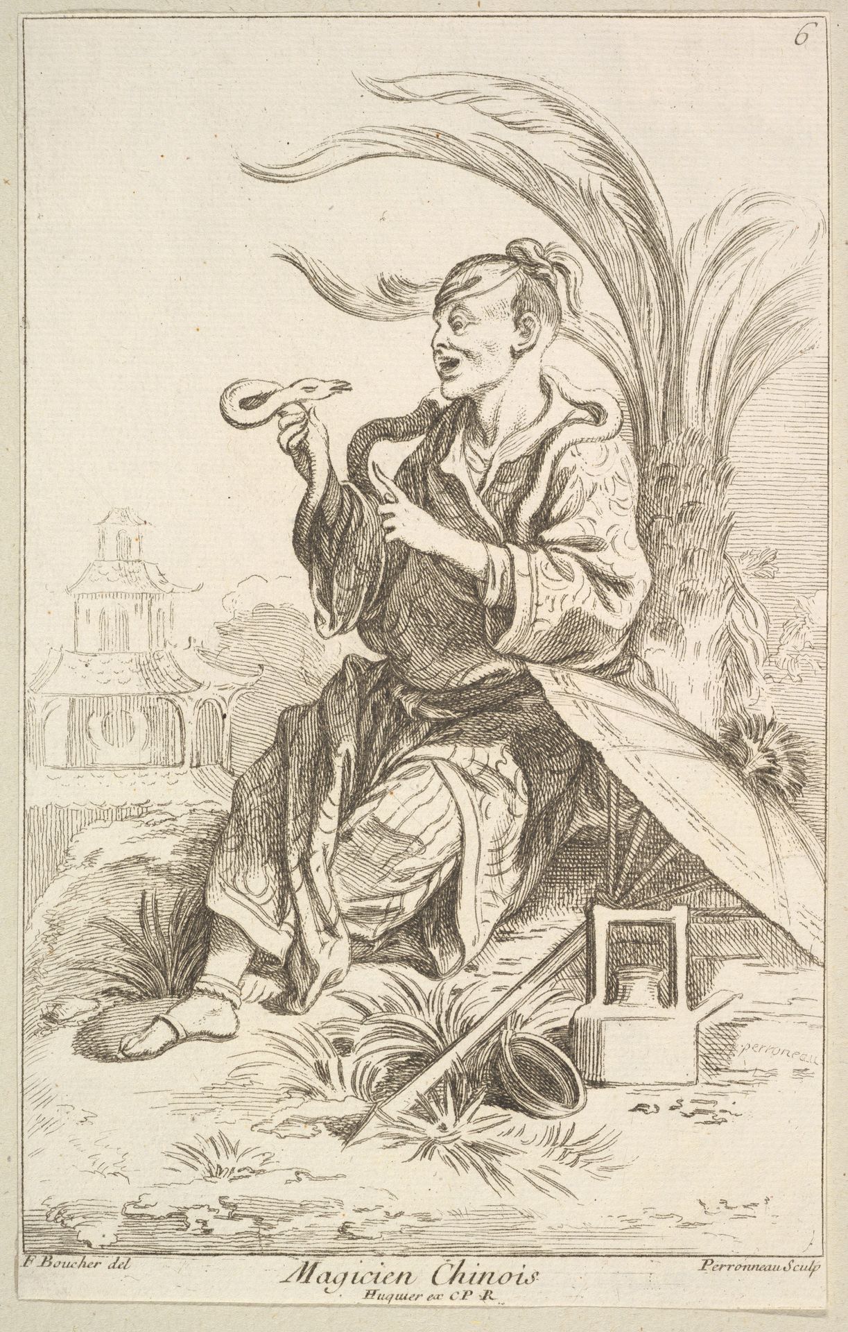 Chinese Magician by Jean-Baptiste Perronneau