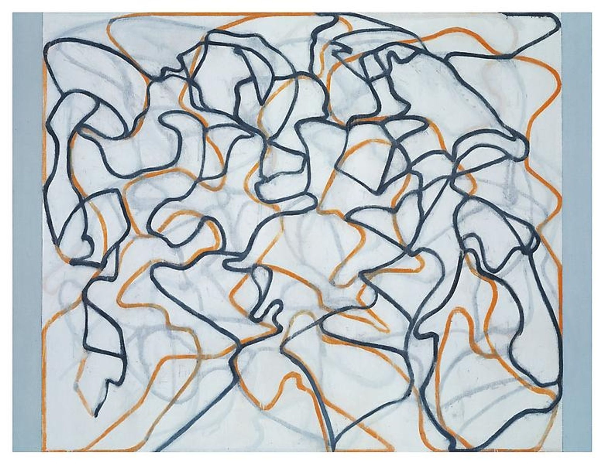 White Ground Letter by Brice Marden