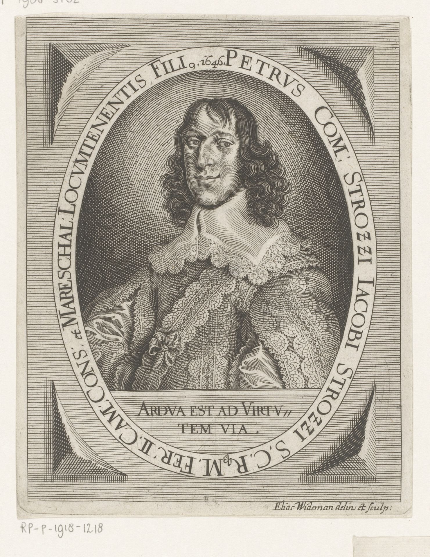 Portret van Peter Strozzi by Elias Widemann