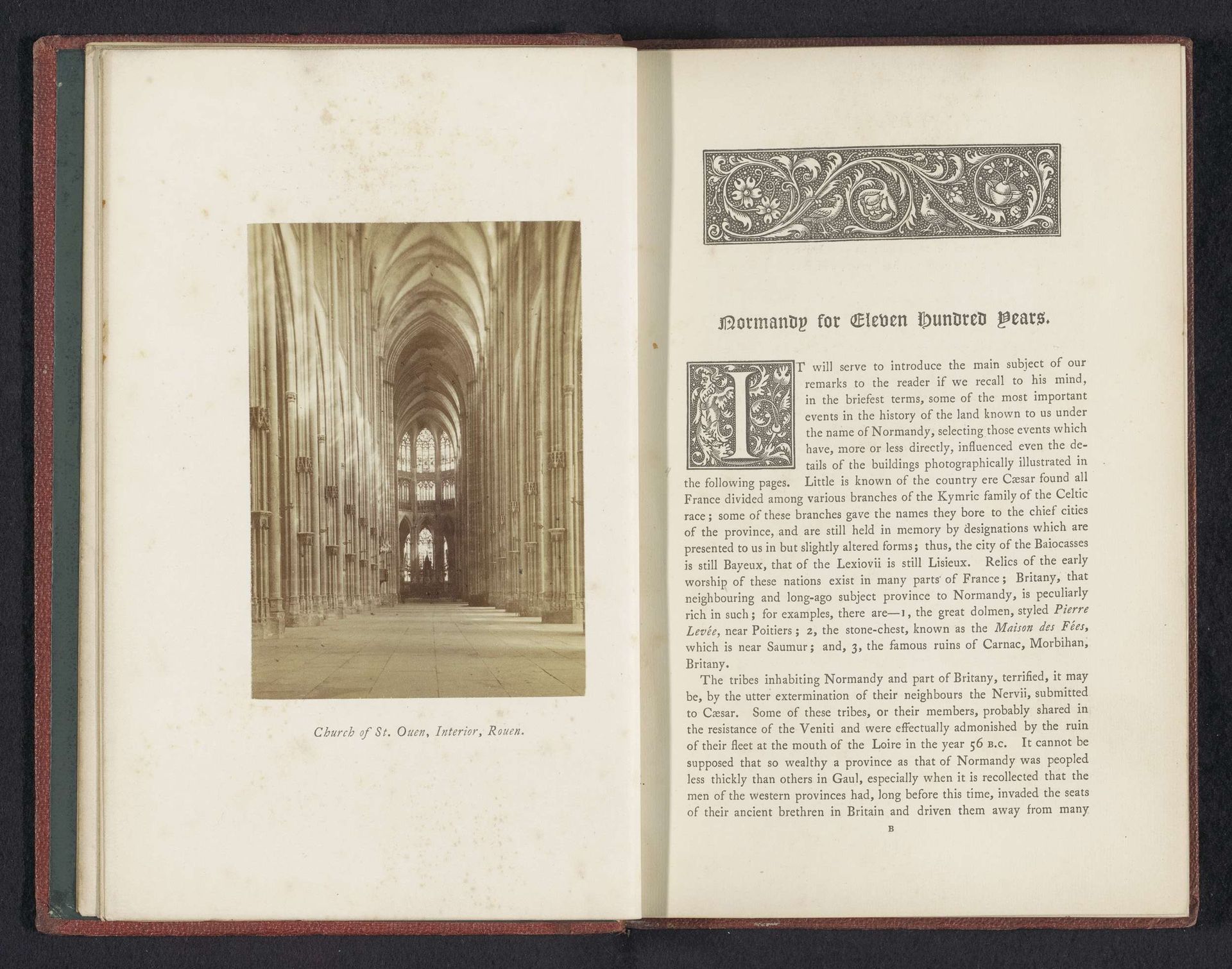 Church of St. Ouen, interior, Rouen by Joseph Cundall