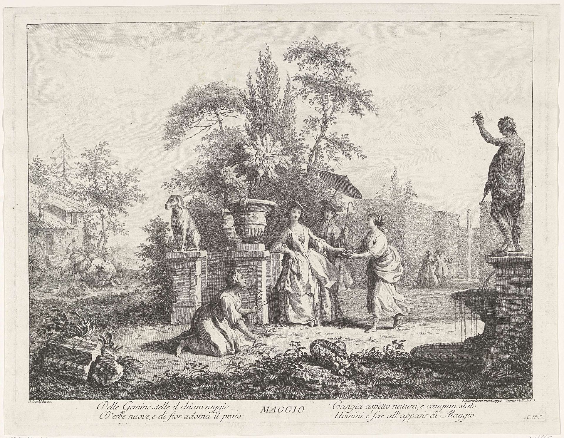Kop van een oude man met baard by Antonio Giuseppe Barbazza