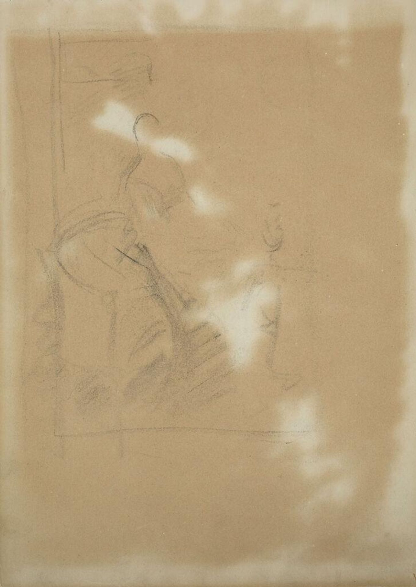 Study for Portrait of Mrs. Kate Moore; verso: Three Standing Women by John Singer Sargent